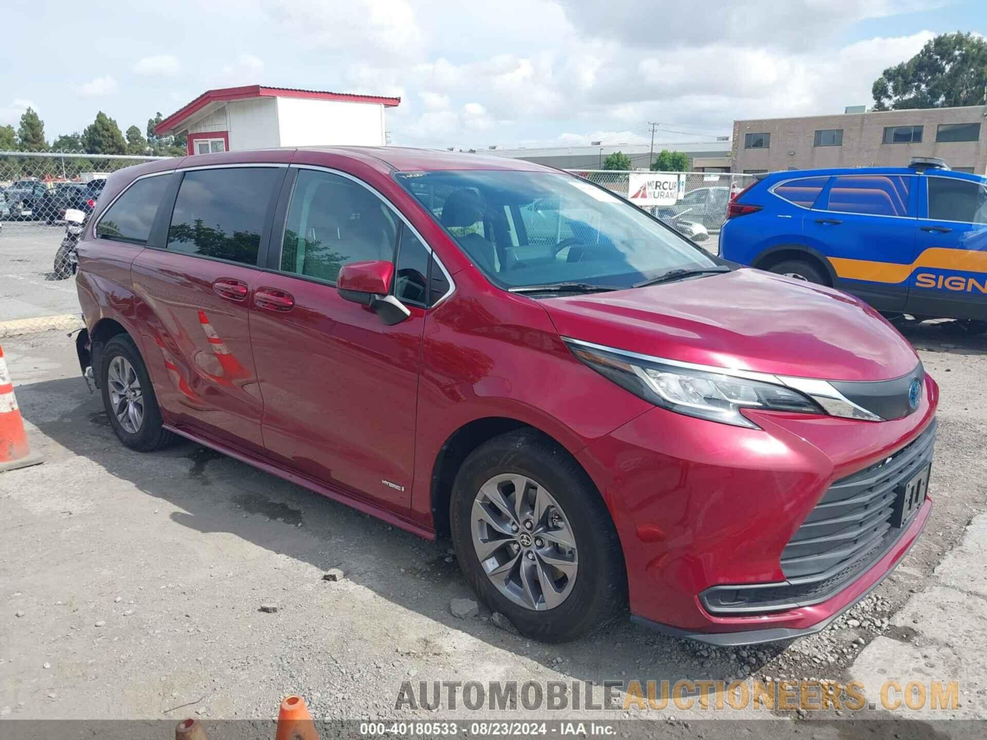 5TDKRKEC3MS030108 TOYOTA SIENNA 2021