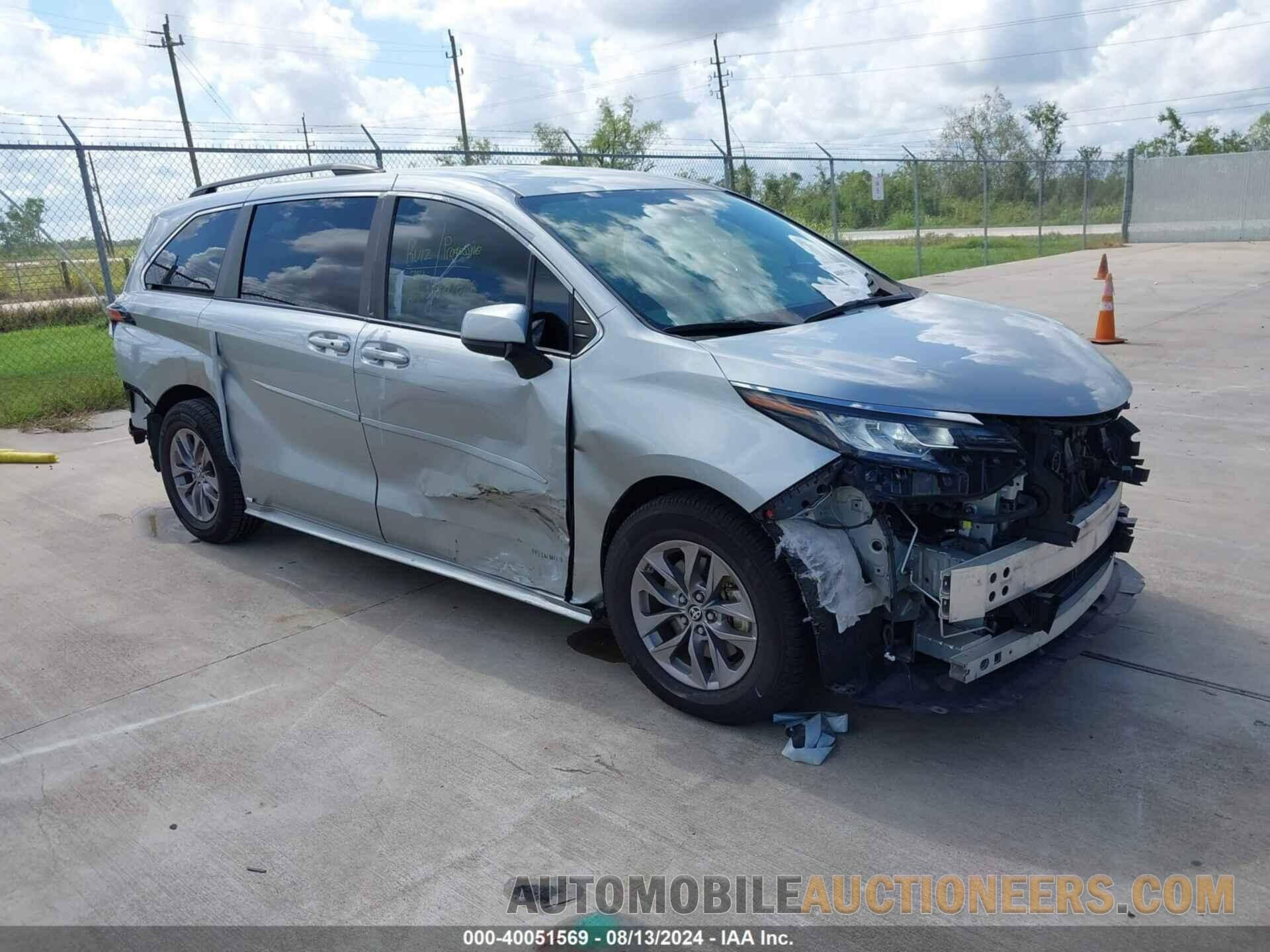 5TDKRKEC3MS037141 TOYOTA SIENNA 2021