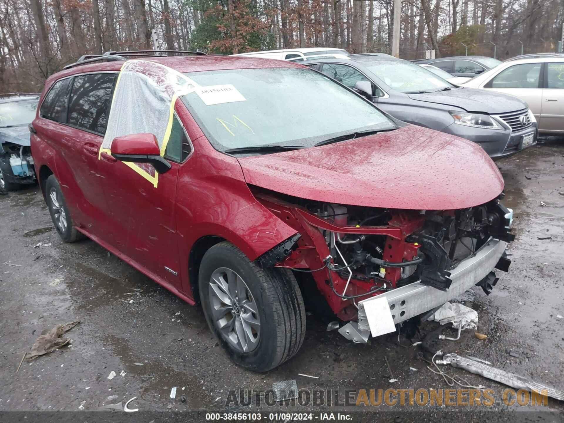 5TDKRKEC3MS073881 TOYOTA SIENNA 2021