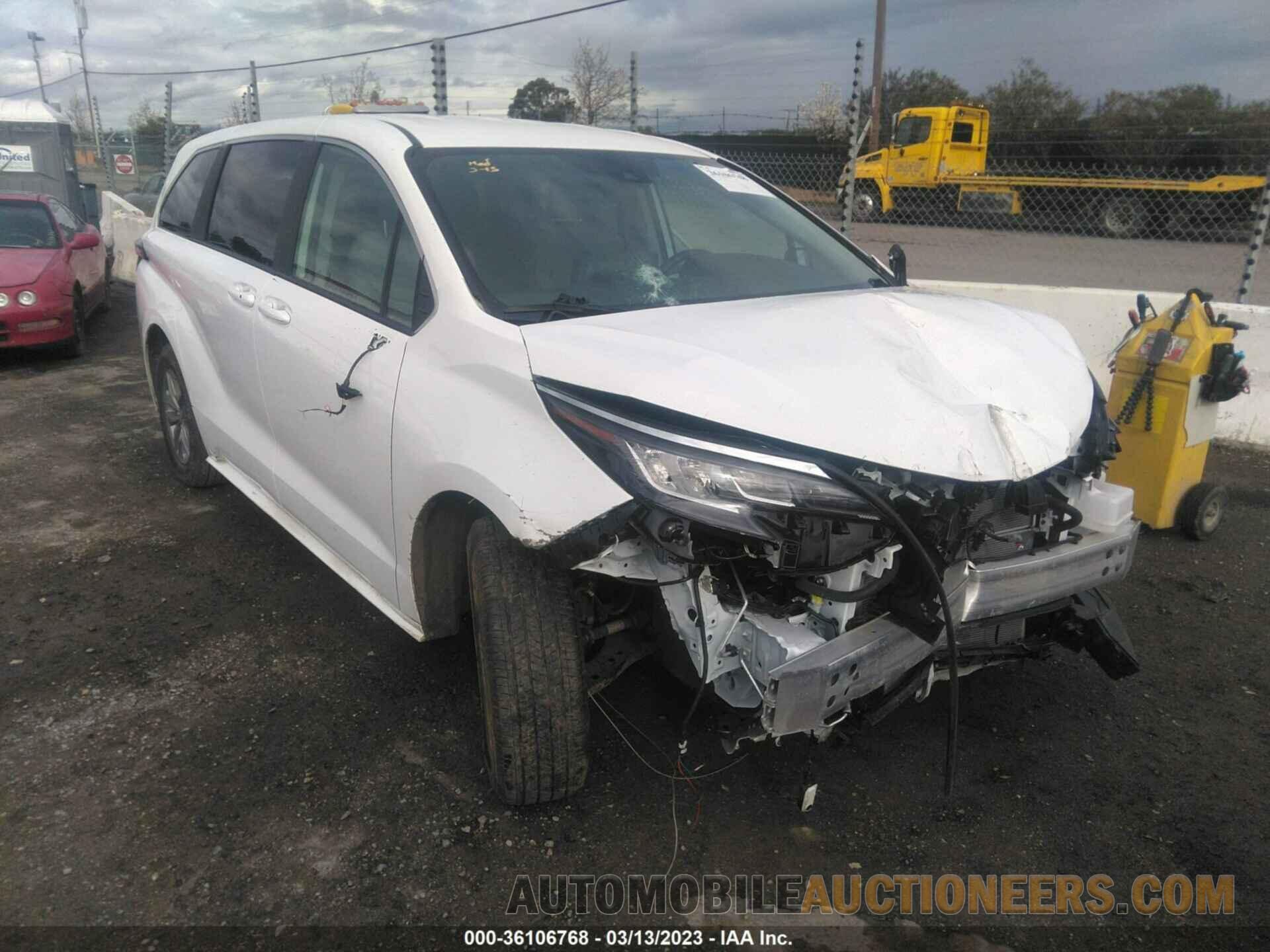 5TDKRKEC3NS078225 TOYOTA SIENNA 2022