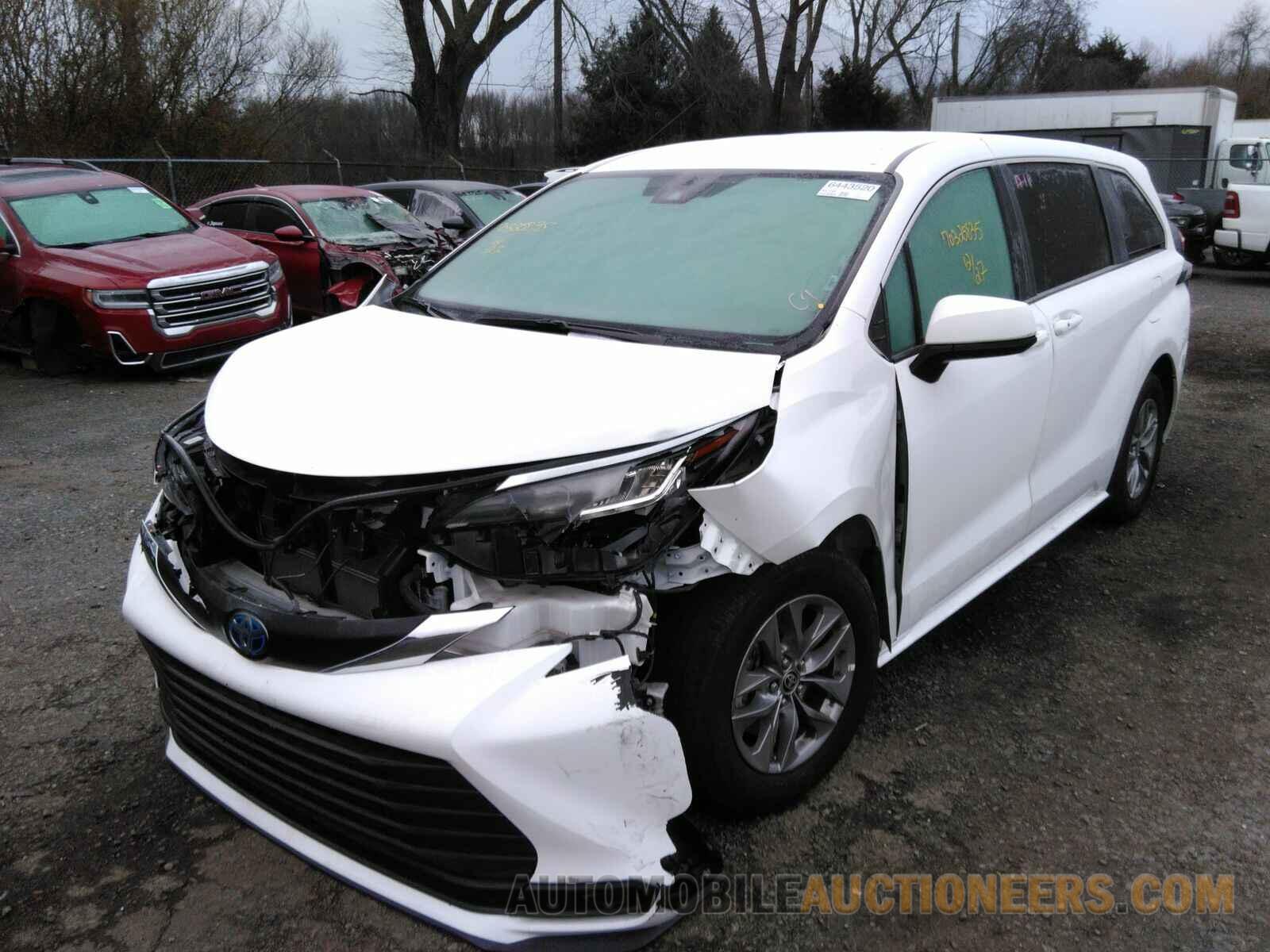 5TDKRKEC3NS116861 Toyota Sienna LE 2022