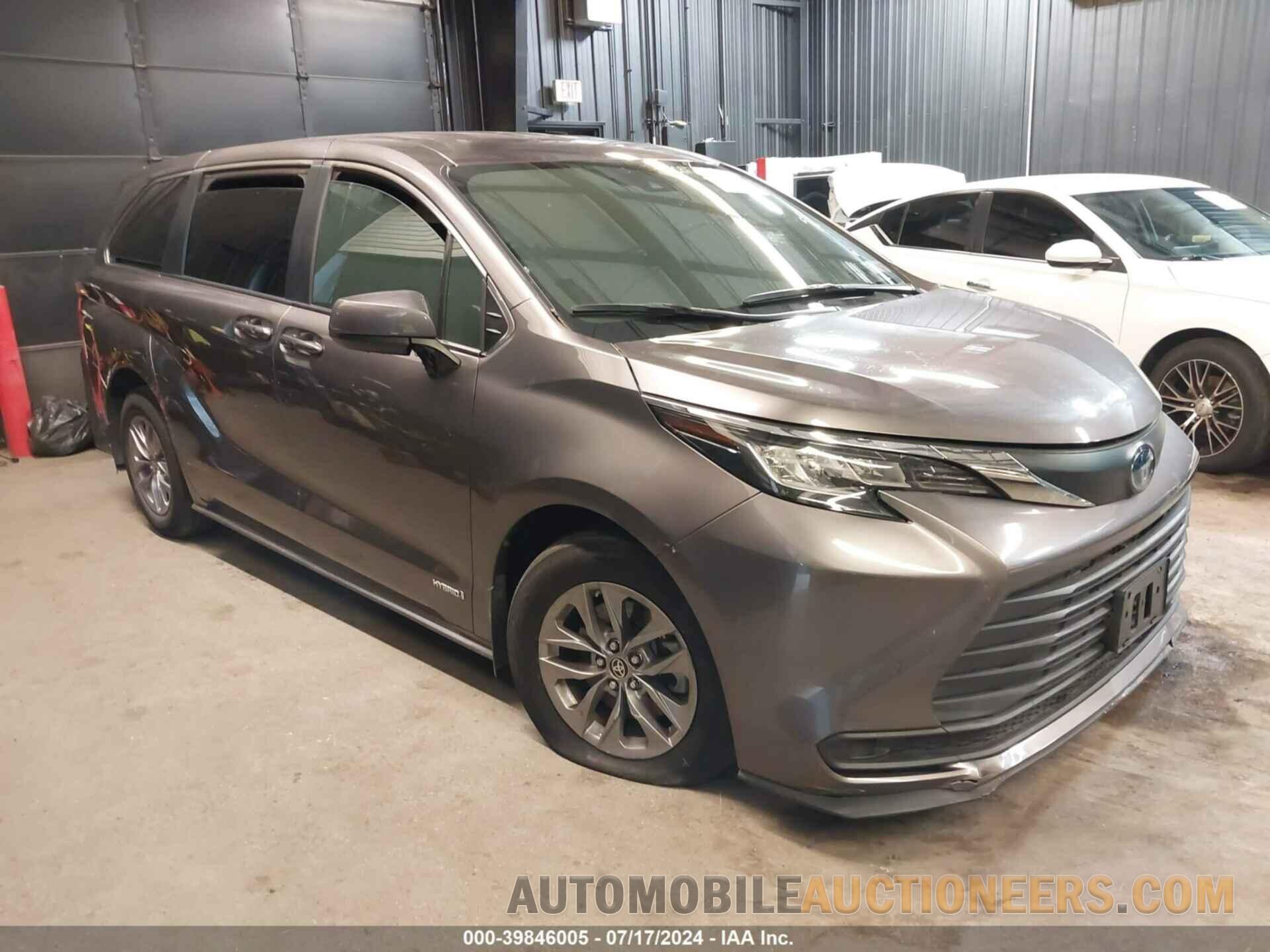 5TDKRKEC5MS008787 TOYOTA SIENNA 2021