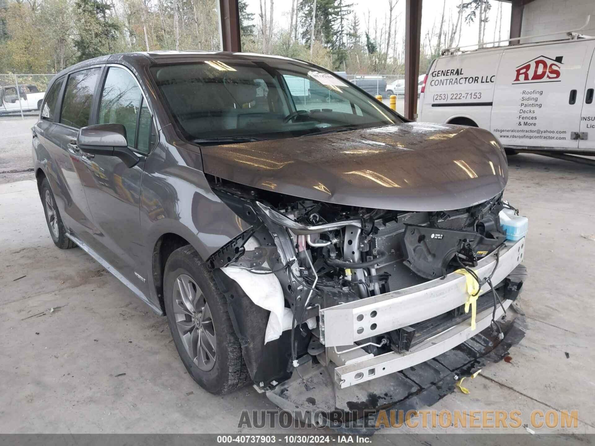 5TDKRKEC5MS016873 TOYOTA SIENNA 2021