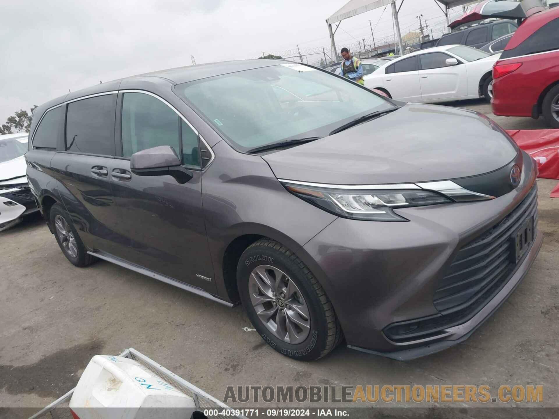 5TDKRKEC5MS026674 TOYOTA SIENNA 2021