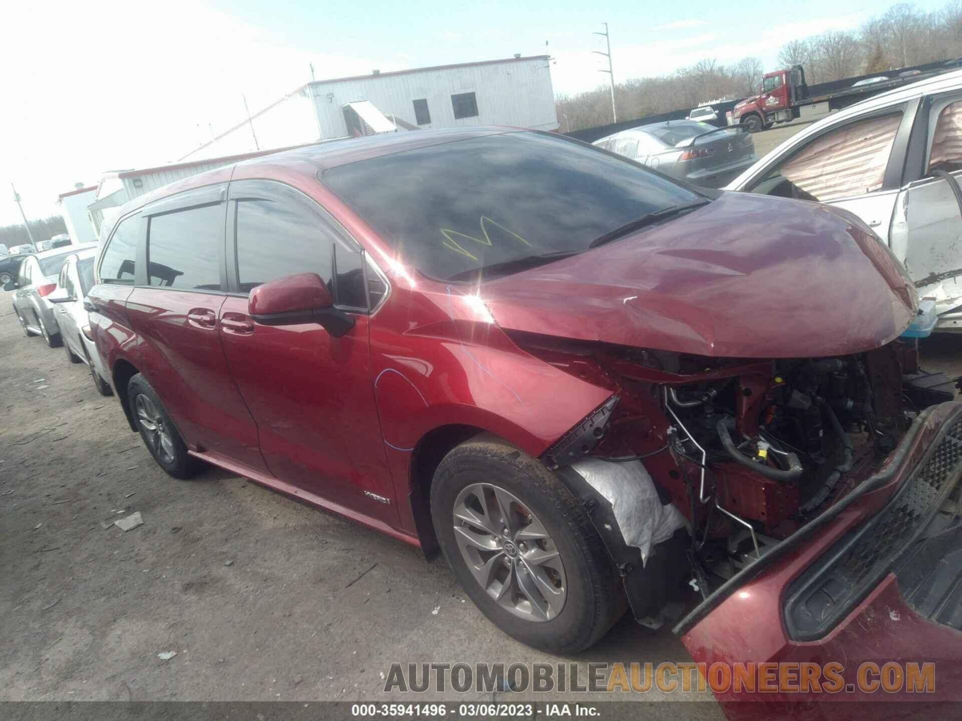 5TDKRKEC7MS028197 TOYOTA SIENNA 2021