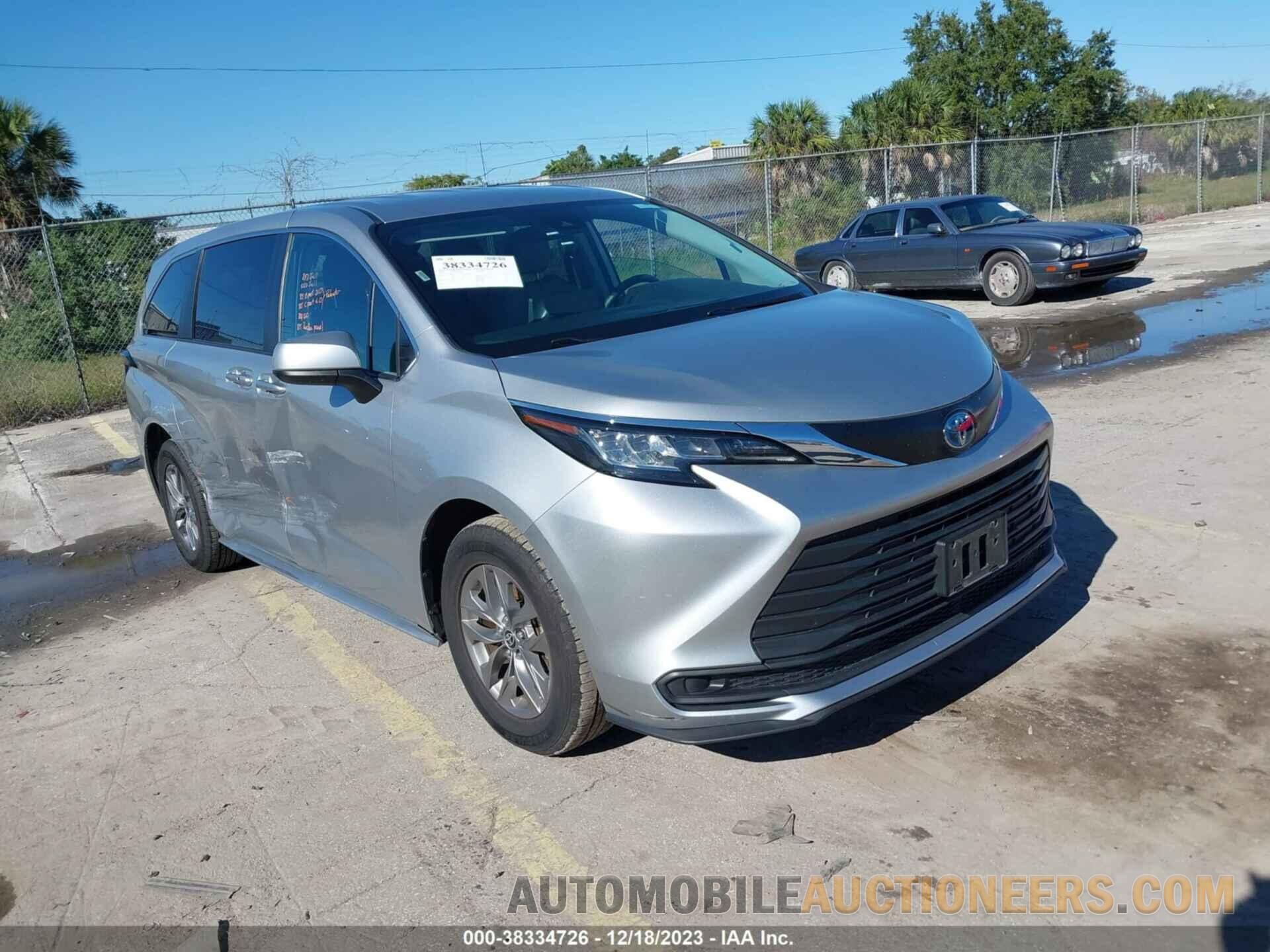 5TDKRKEC7NS101280 TOYOTA SIENNA 2022