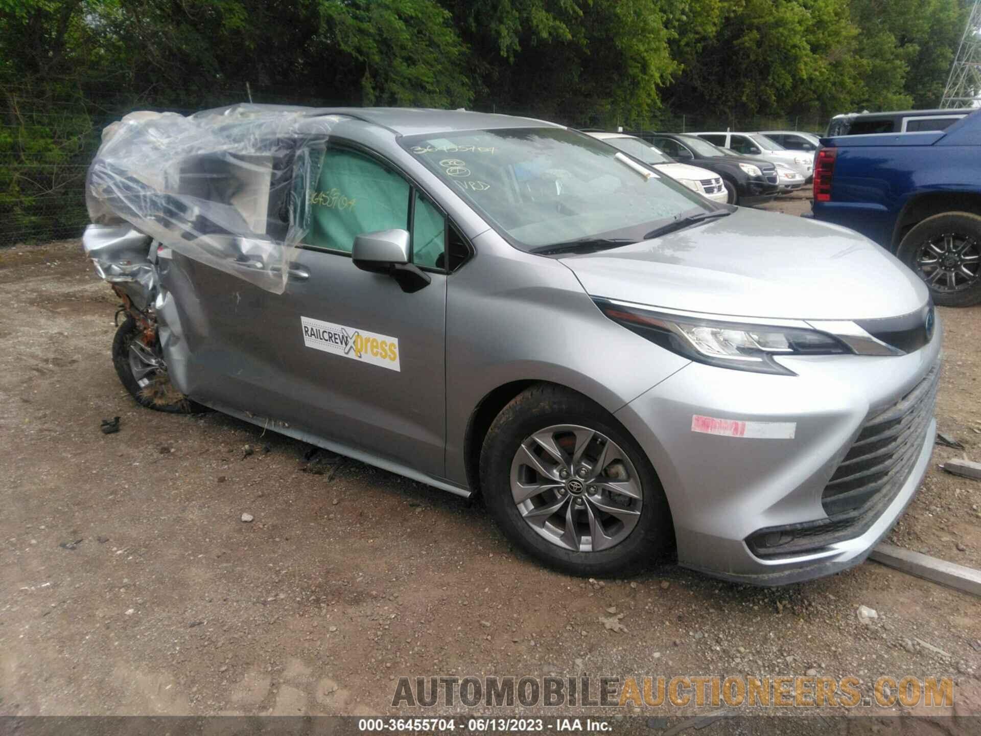 5TDKRKEC7NS115695 TOYOTA SIENNA 2022