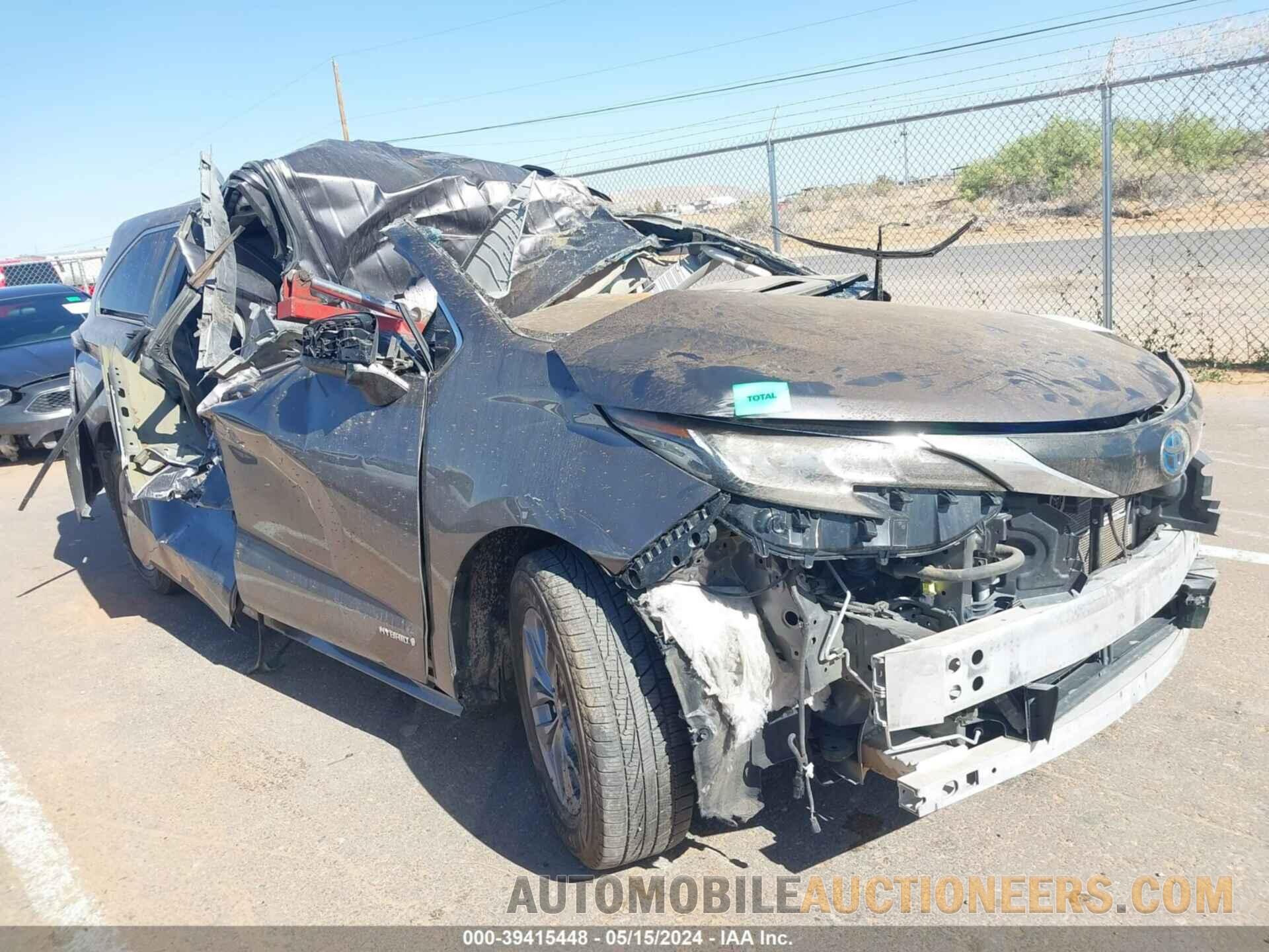 5TDKRKEC8MS004376 TOYOTA SIENNA 2021