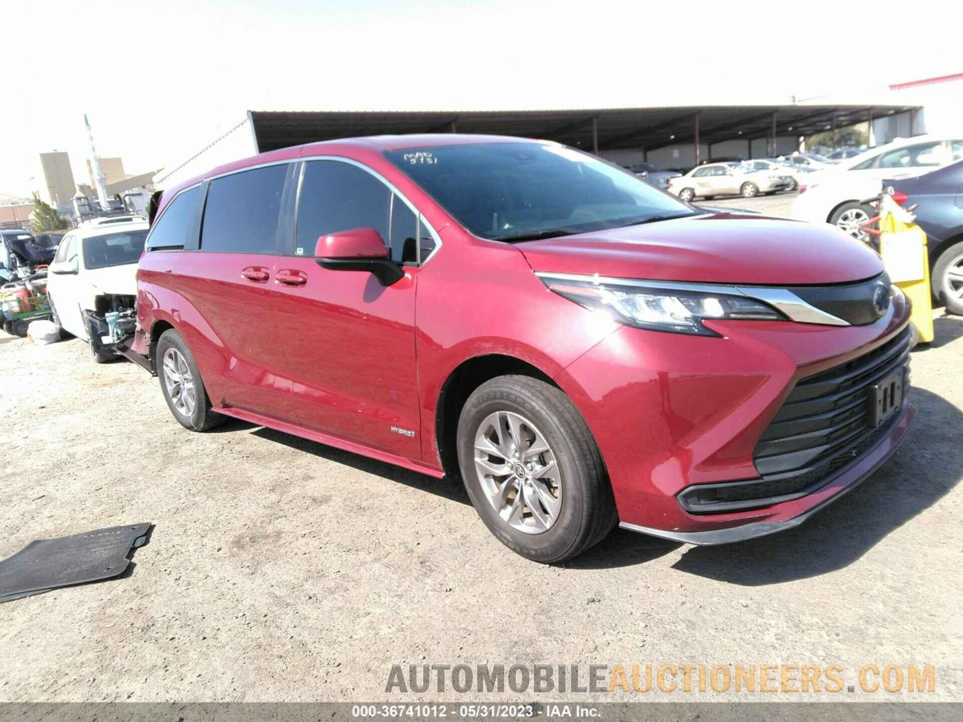 5TDKRKEC8MS027446 TOYOTA SIENNA 2021