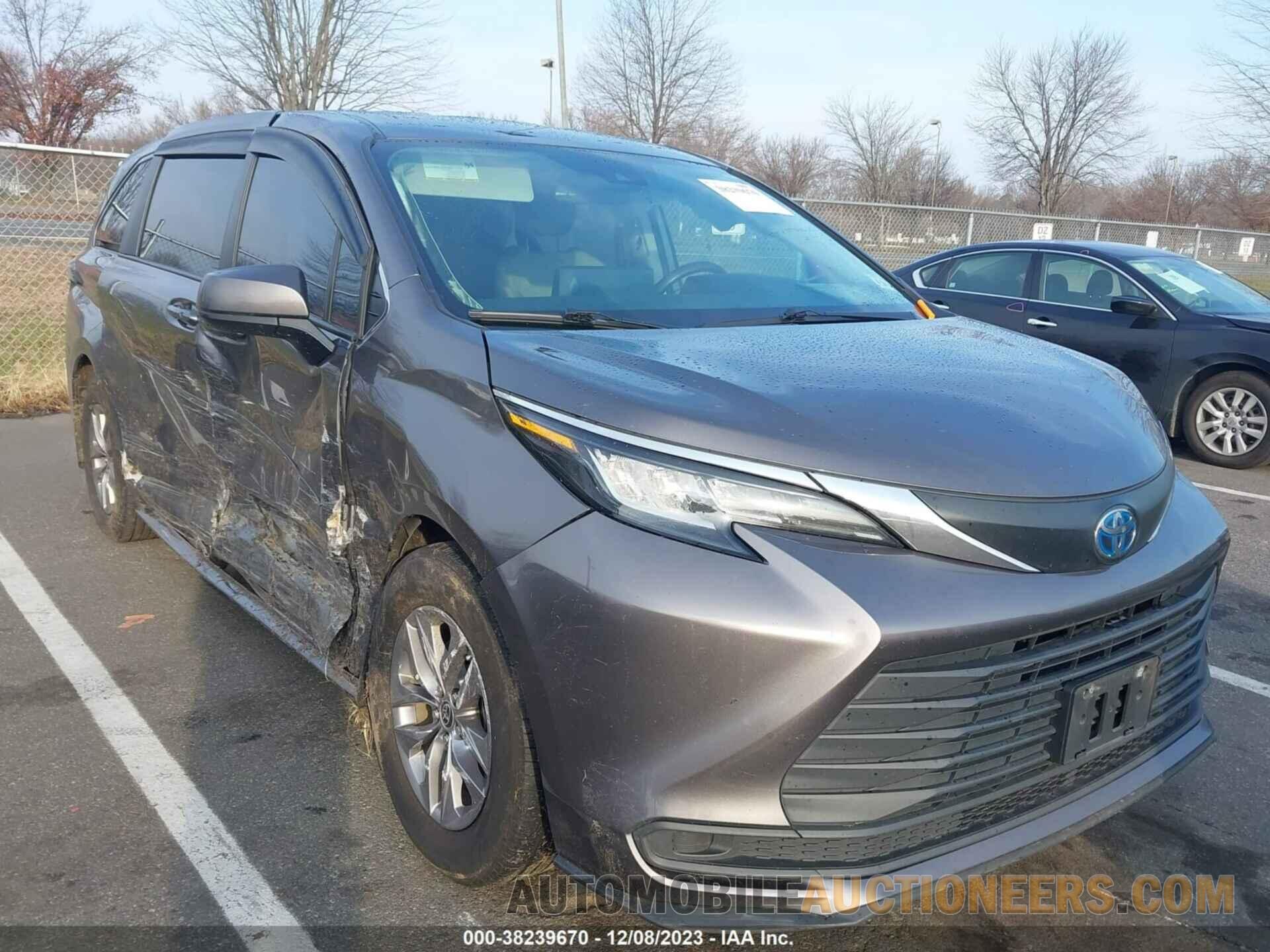 5TDKRKEC8MS032369 TOYOTA SIENNA 2021