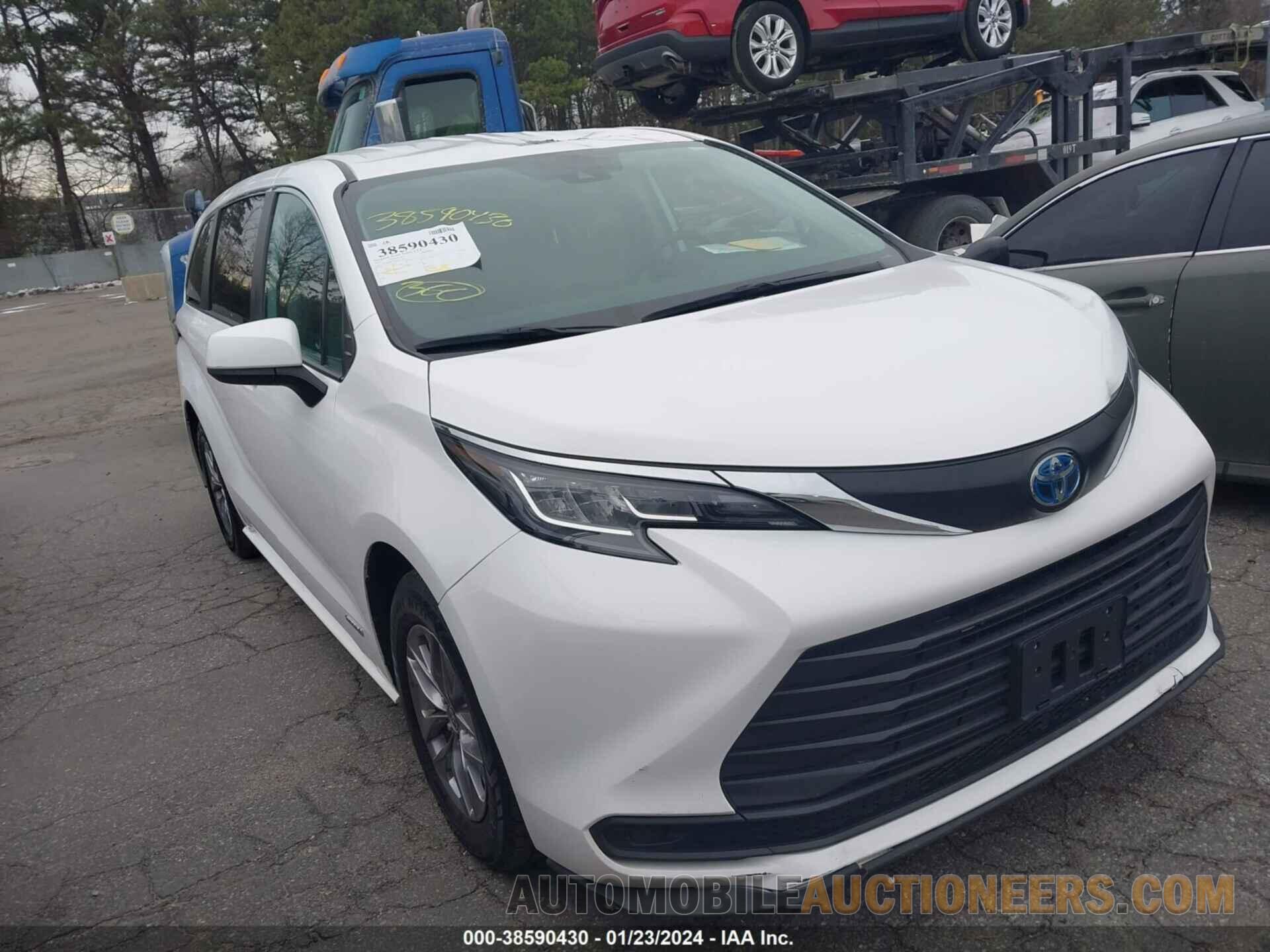 5TDKRKEC8MS046479 TOYOTA SIENNA 2021