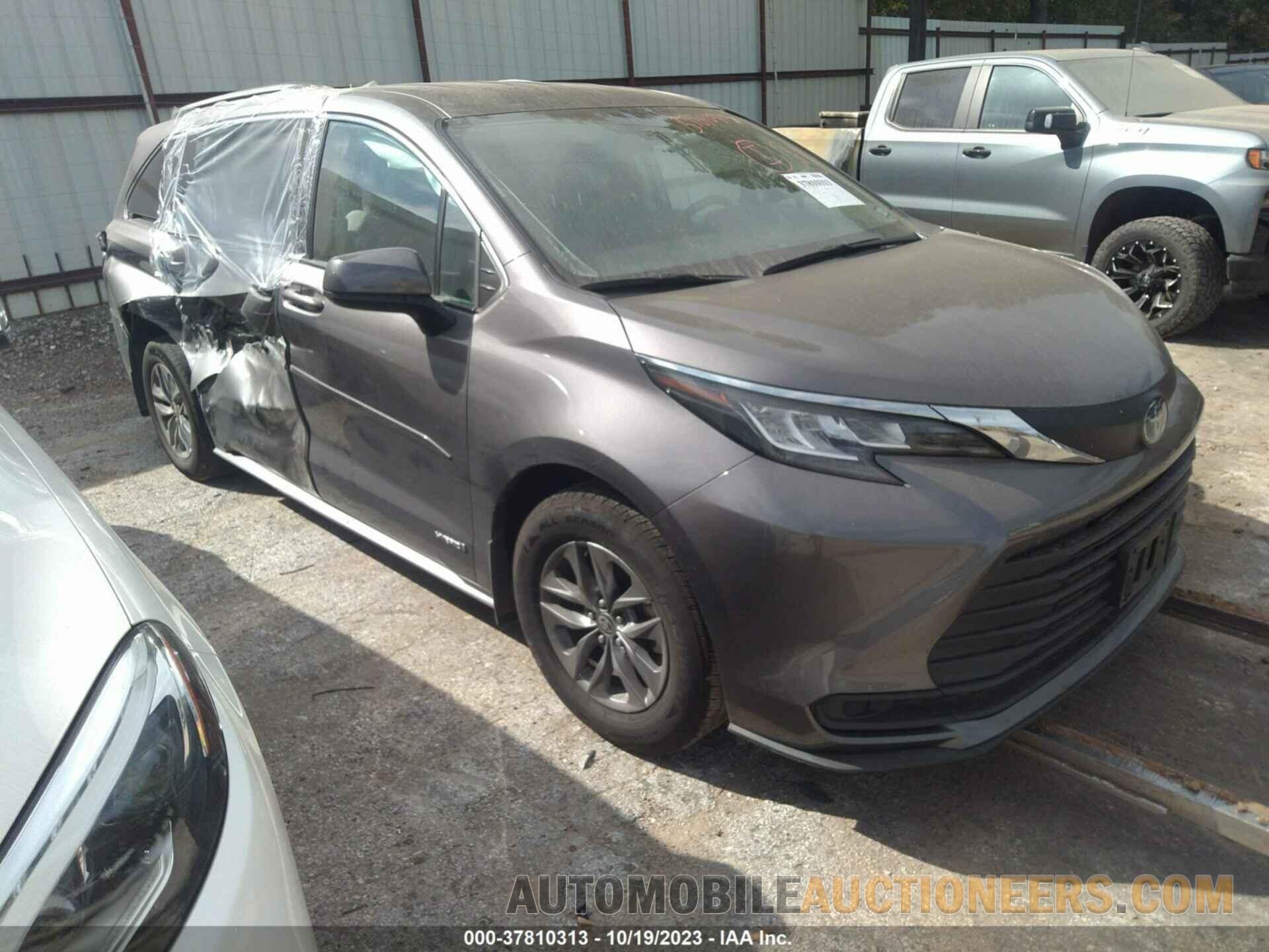 5TDKRKEC8MS050287 TOYOTA SIENNA 2021