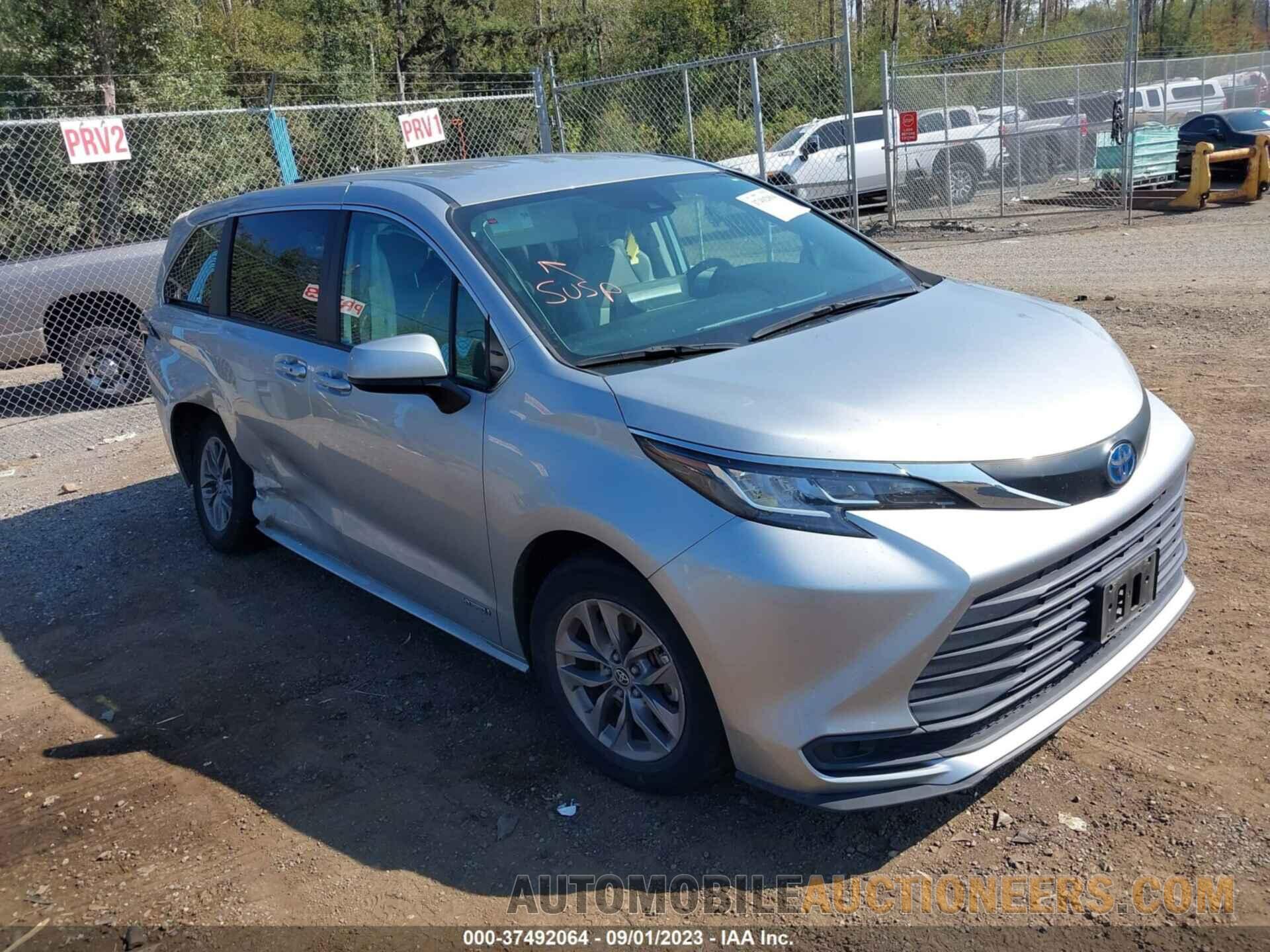 5TDKRKEC9MS006928 TOYOTA SIENNA 2021