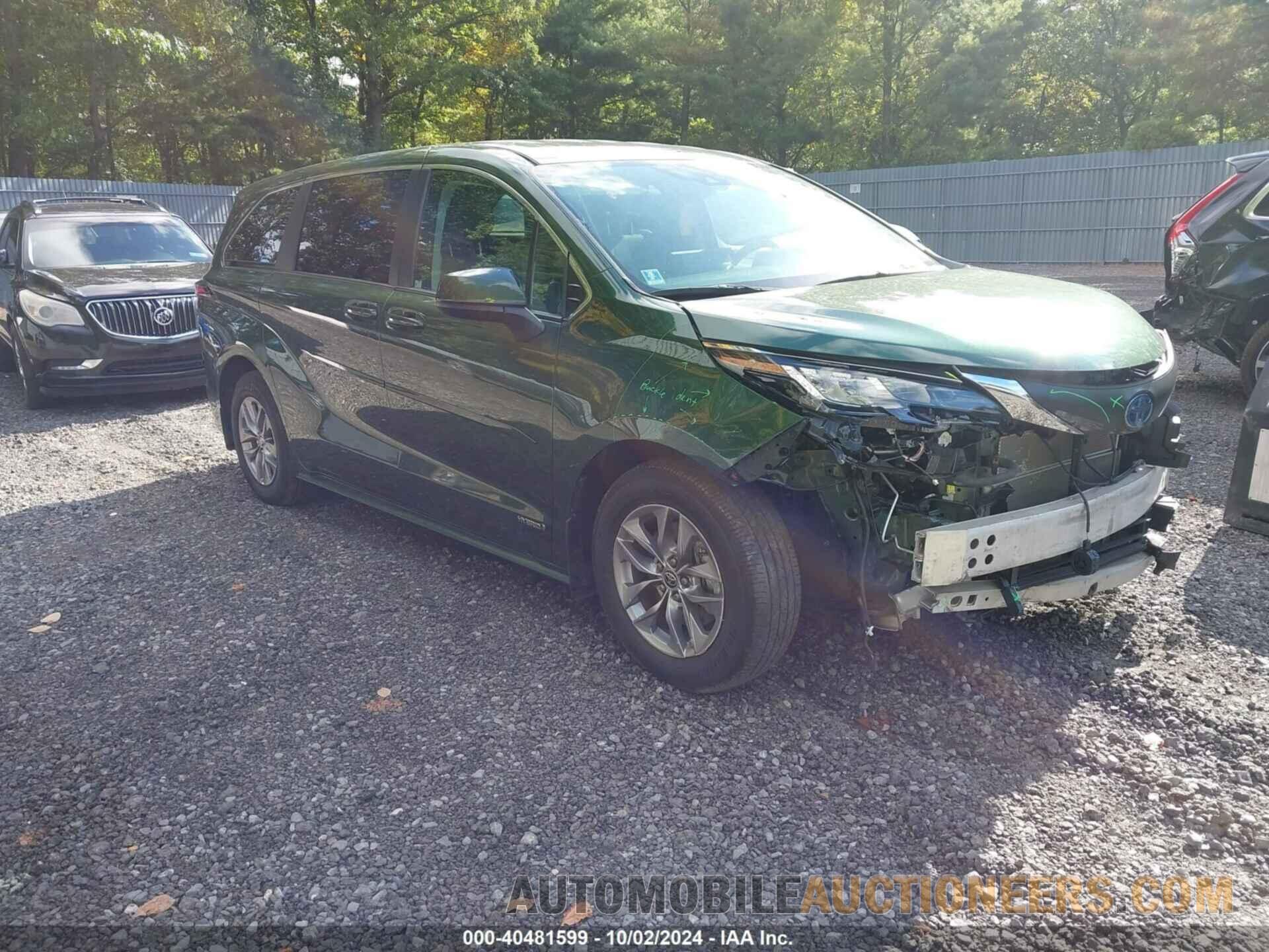 5TDKRKEC9MS016505 TOYOTA SIENNA 2021