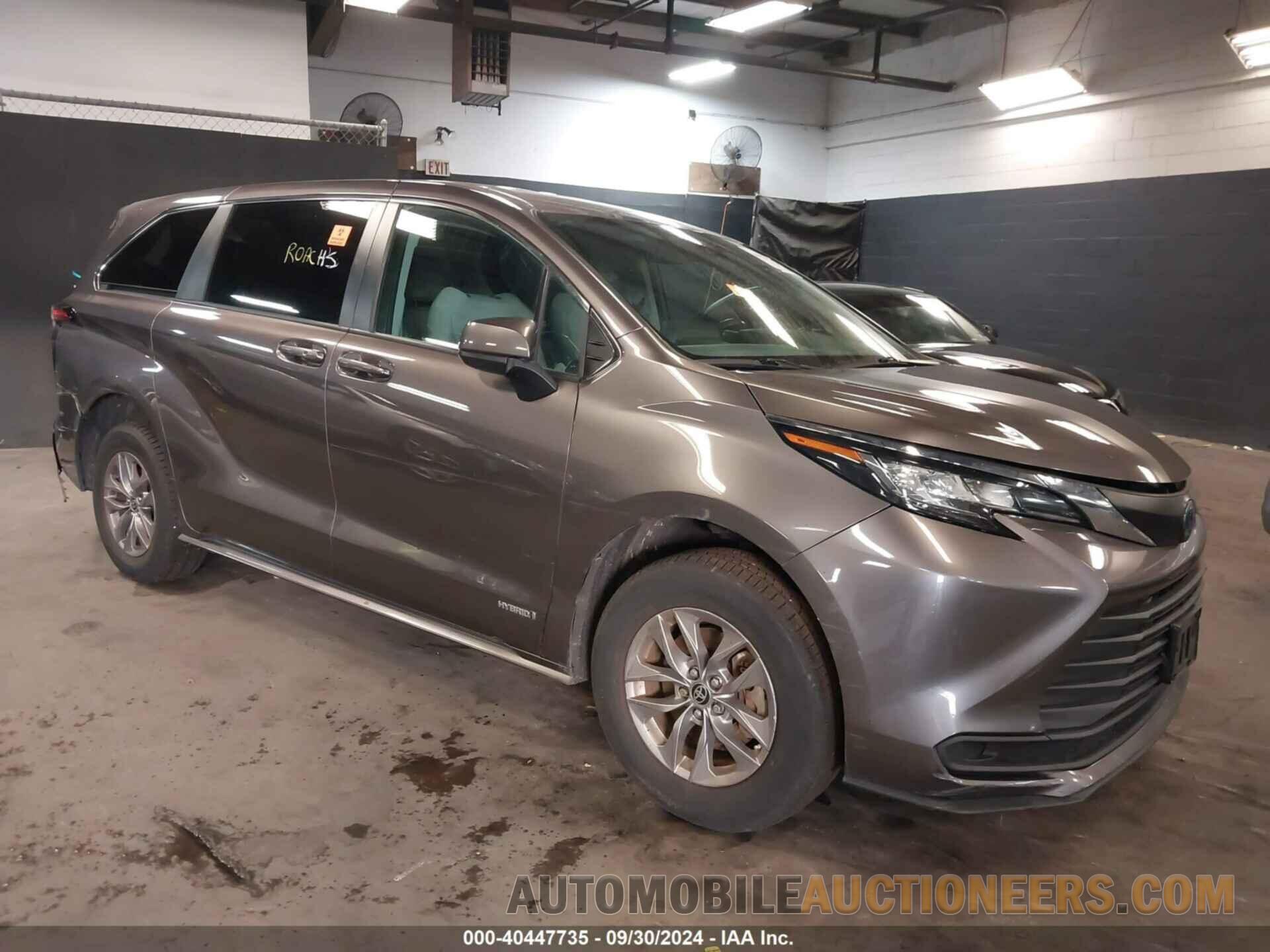 5TDKRKECXMS010101 TOYOTA SIENNA 2021