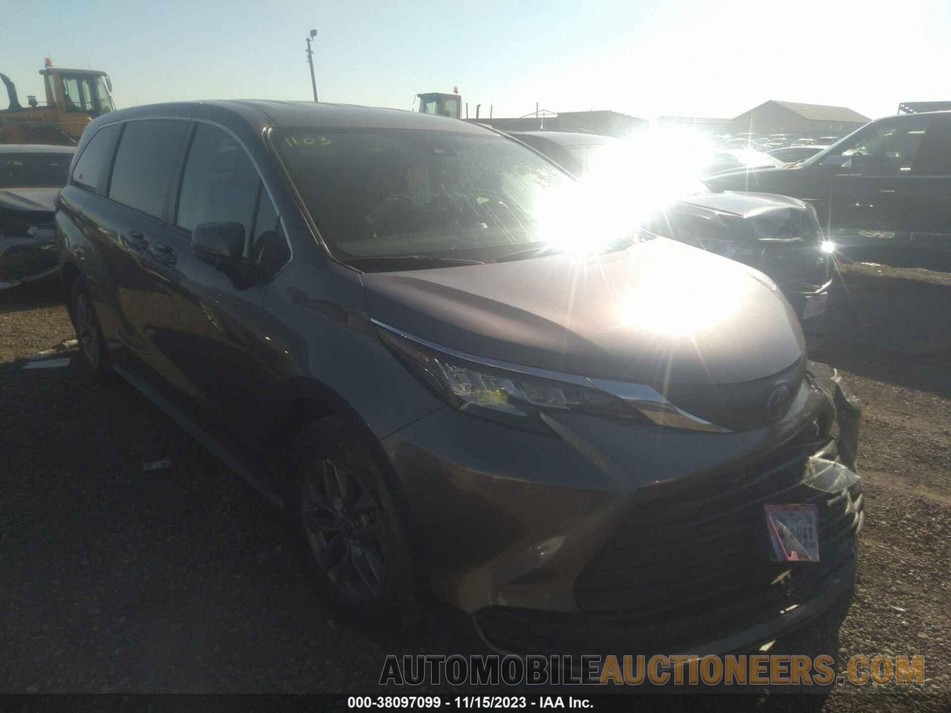 5TDKRKECXNS107302 TOYOTA SIENNA 2022