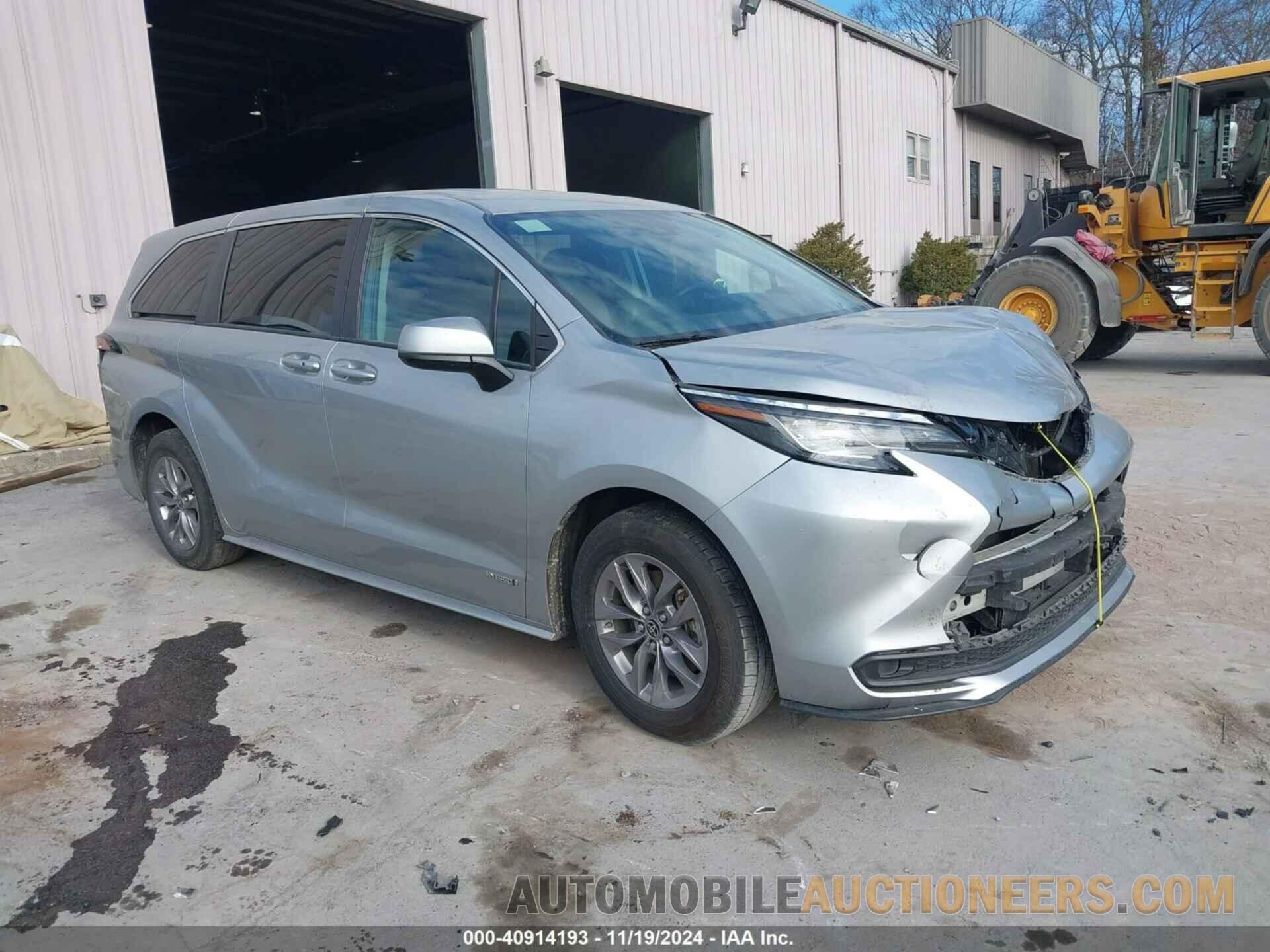 5TDKSKFC1MS036492 TOYOTA SIENNA 2021