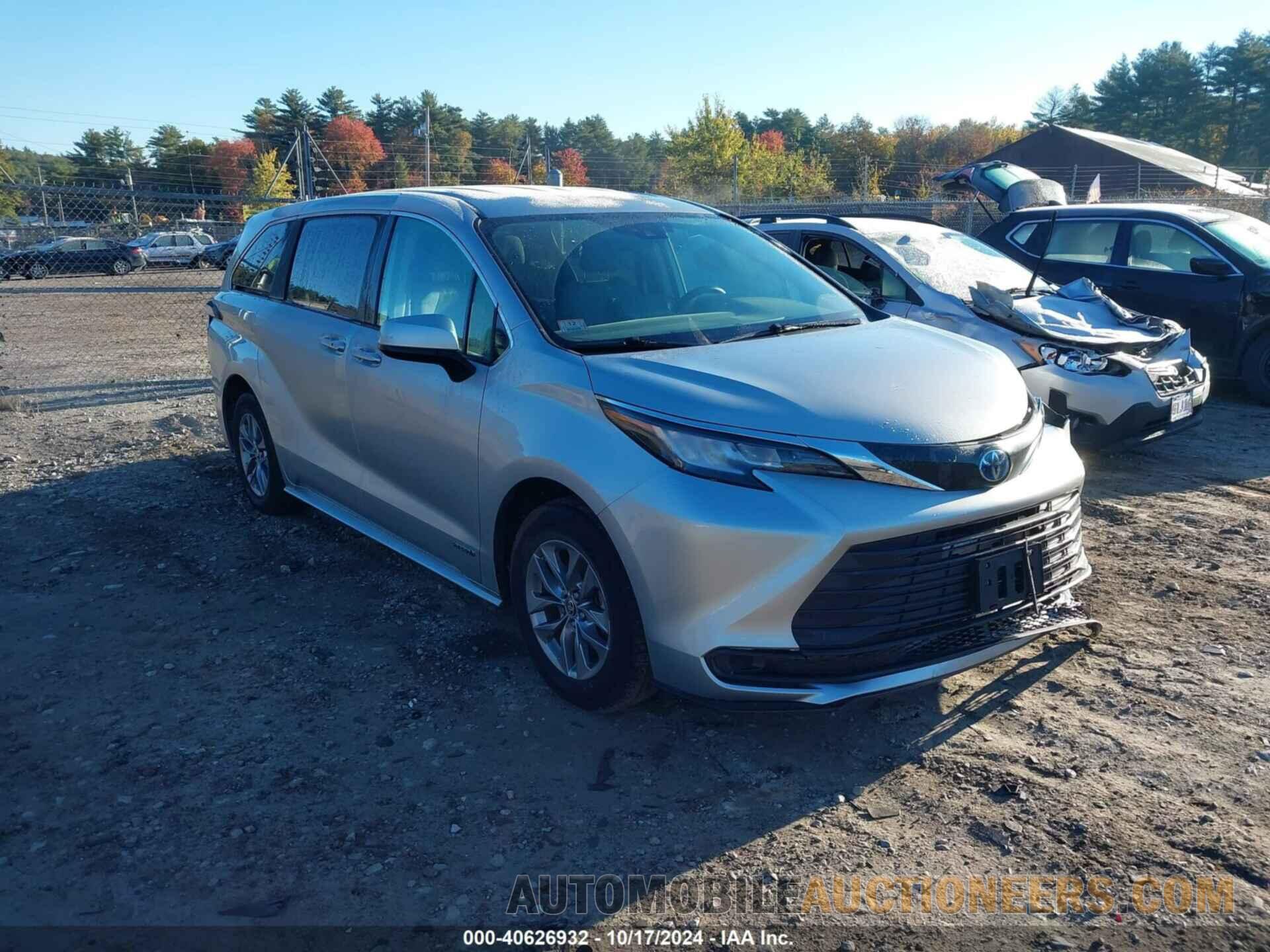 5TDKSKFC5MS006332 TOYOTA SIENNA 2021