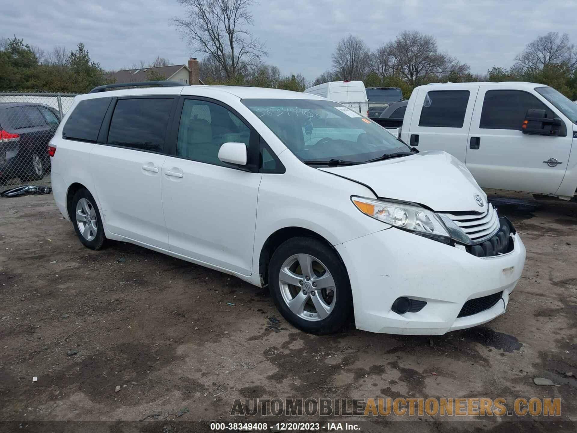 5TDKZ3DC1HS830497 TOYOTA SIENNA 2017