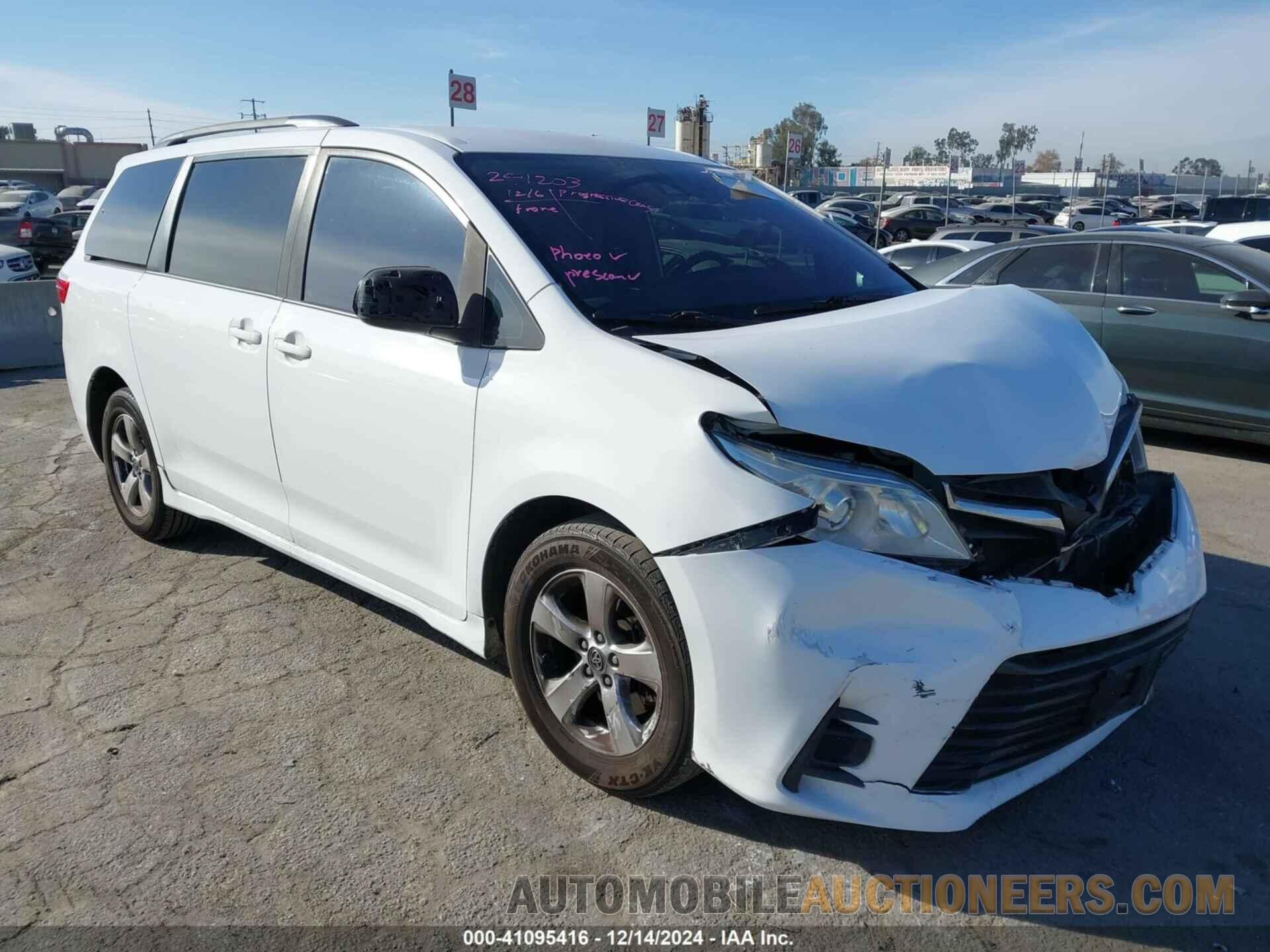 5TDKZ3DC1KS986935 TOYOTA SIENNA 2019