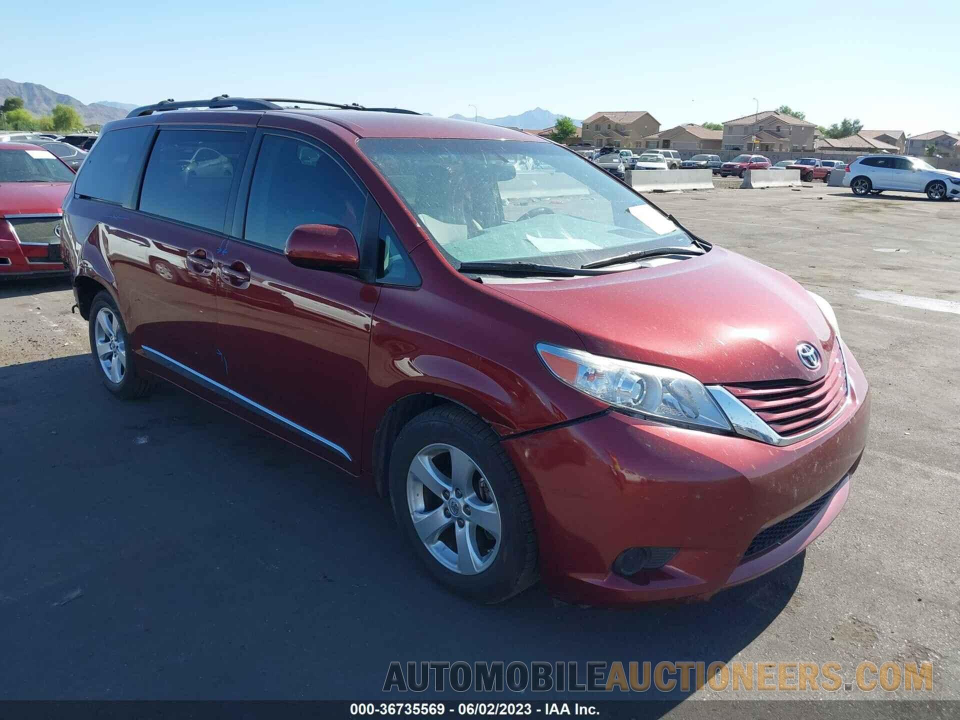 5TDKZ3DC2HS792360 TOYOTA SIENNA 2017