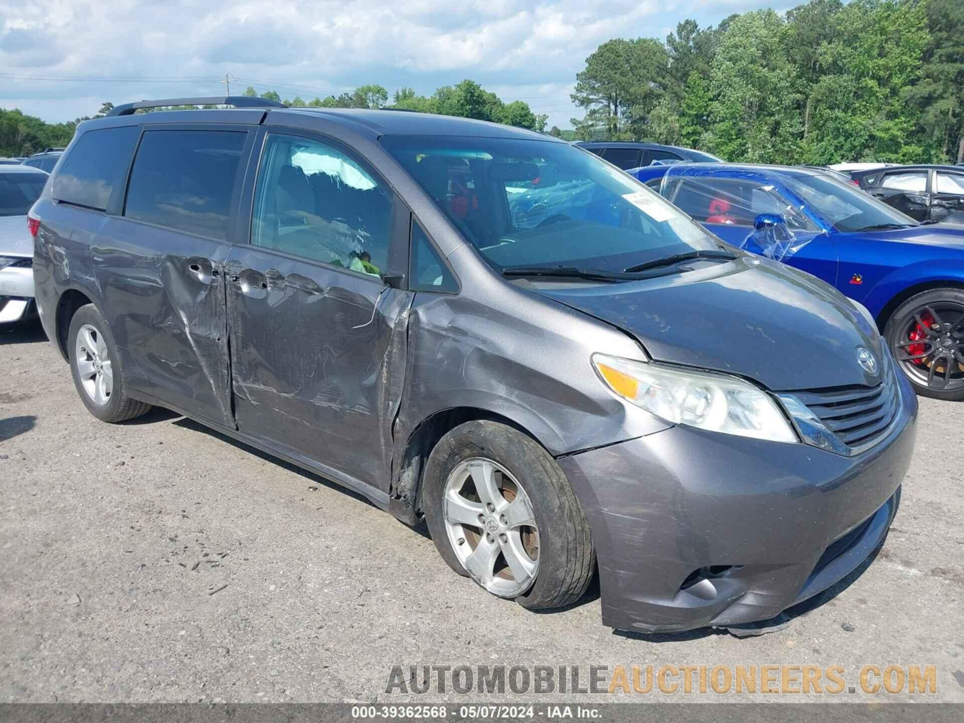 5TDKZ3DC2HS798174 TOYOTA SIENNA 2017