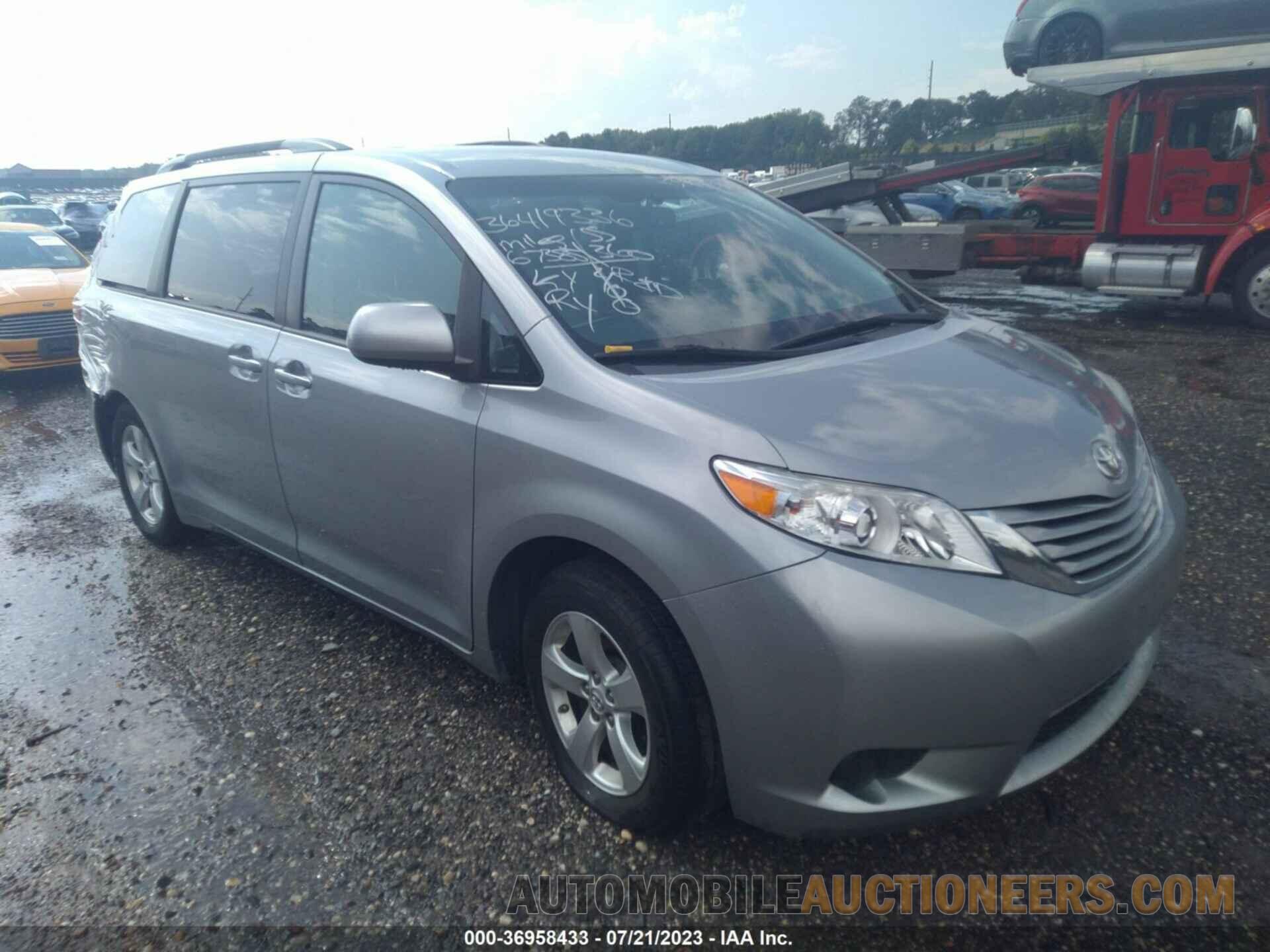 5TDKZ3DC2HS830959 TOYOTA SIENNA 2017