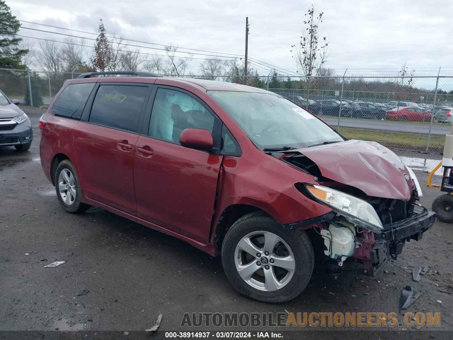 5TDKZ3DC2JS905553 TOYOTA SIENNA 2018