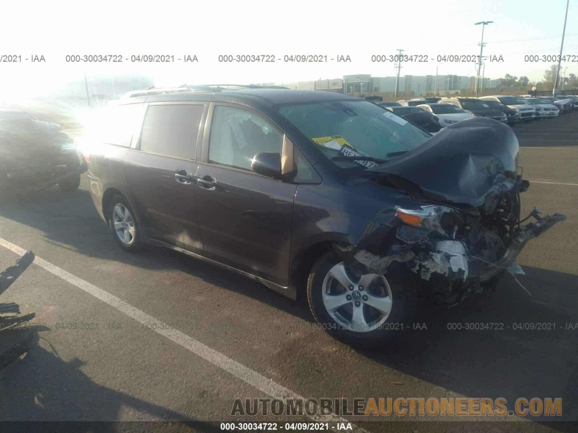 5TDKZ3DC2JS921106 TOYOTA SIENNA 2018