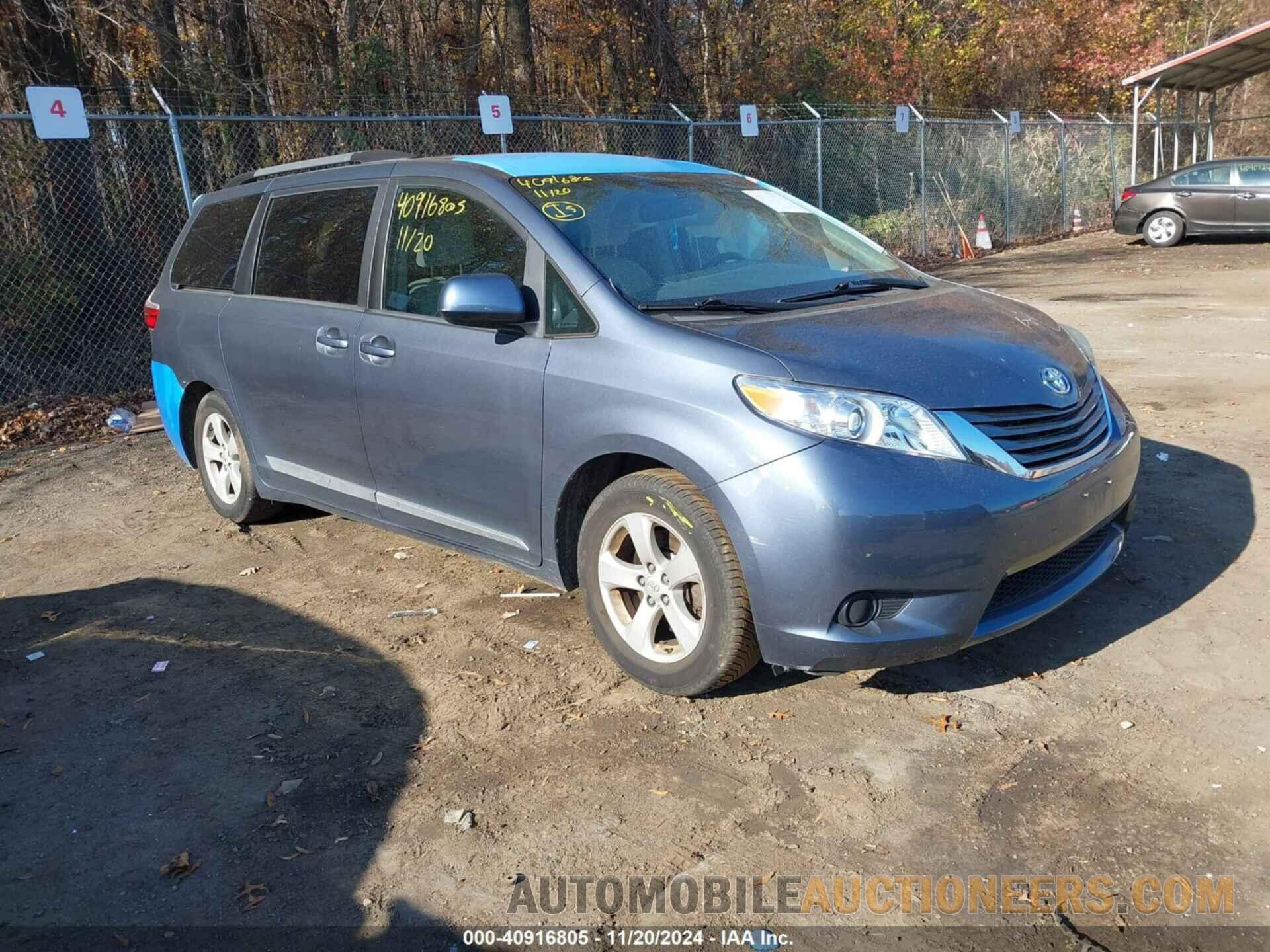 5TDKZ3DC3HS785711 TOYOTA SIENNA 2017