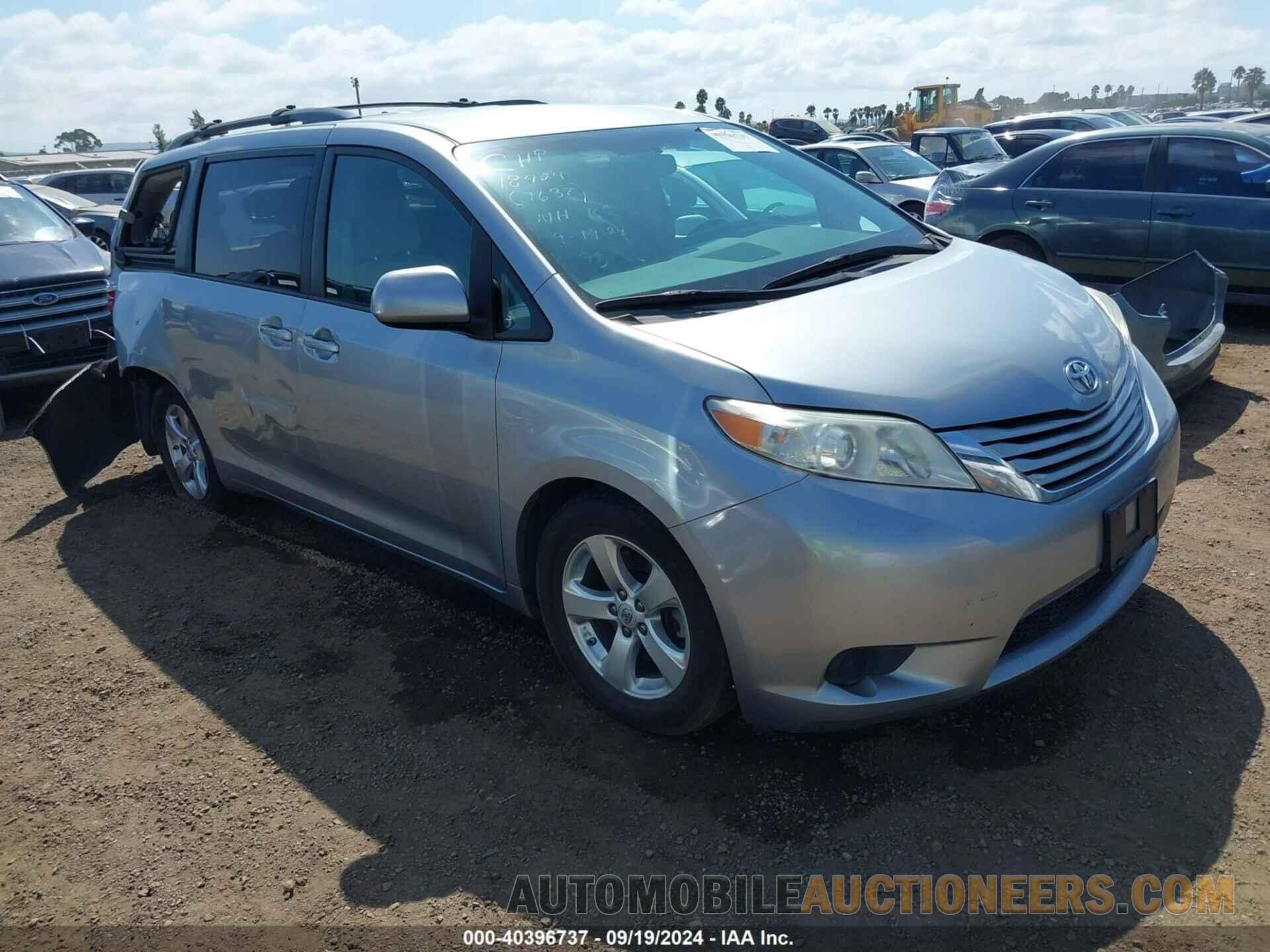 5TDKZ3DC3HS817637 TOYOTA SIENNA 2017