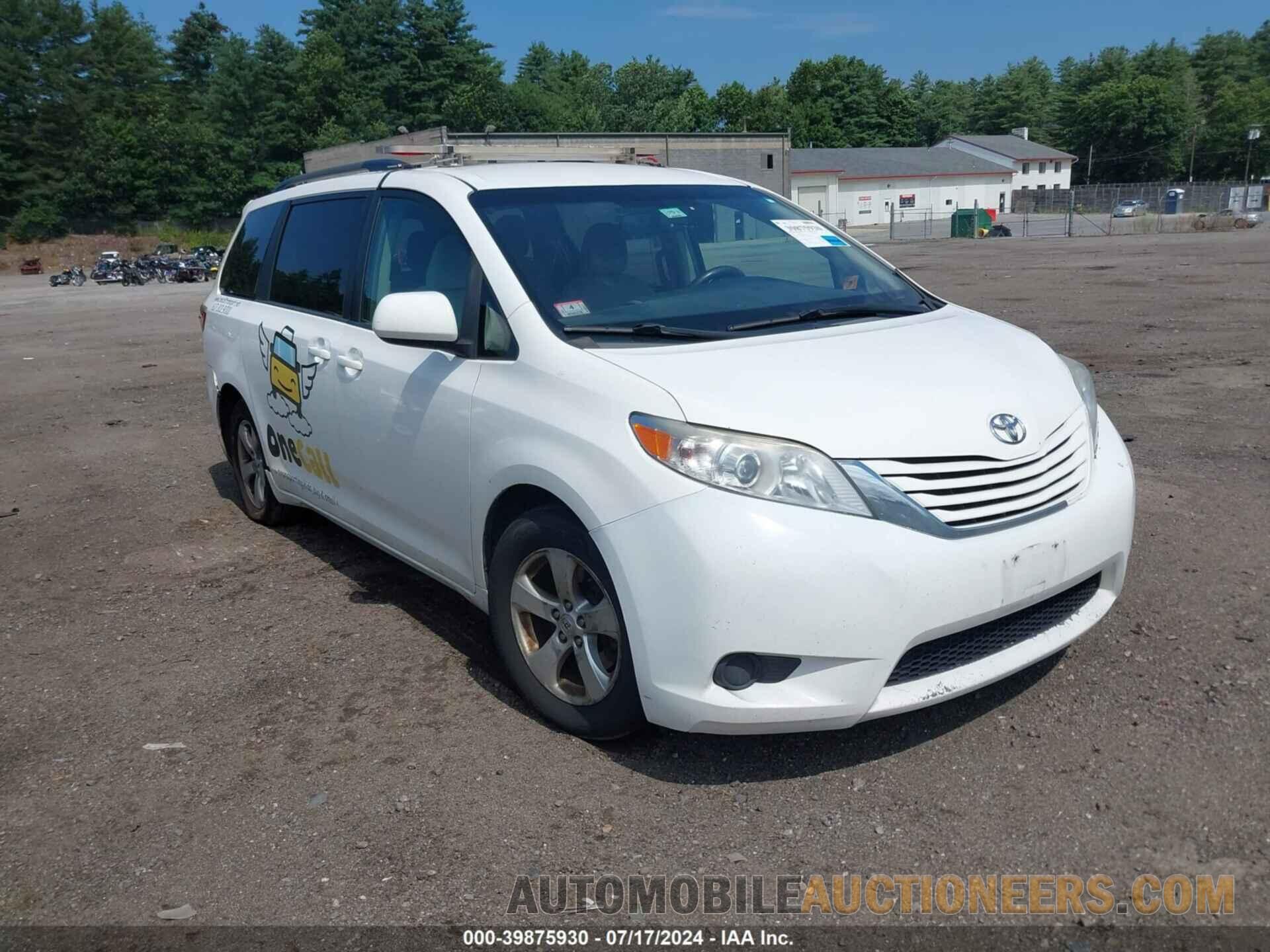 5TDKZ3DC3HS826015 TOYOTA SIENNA 2017