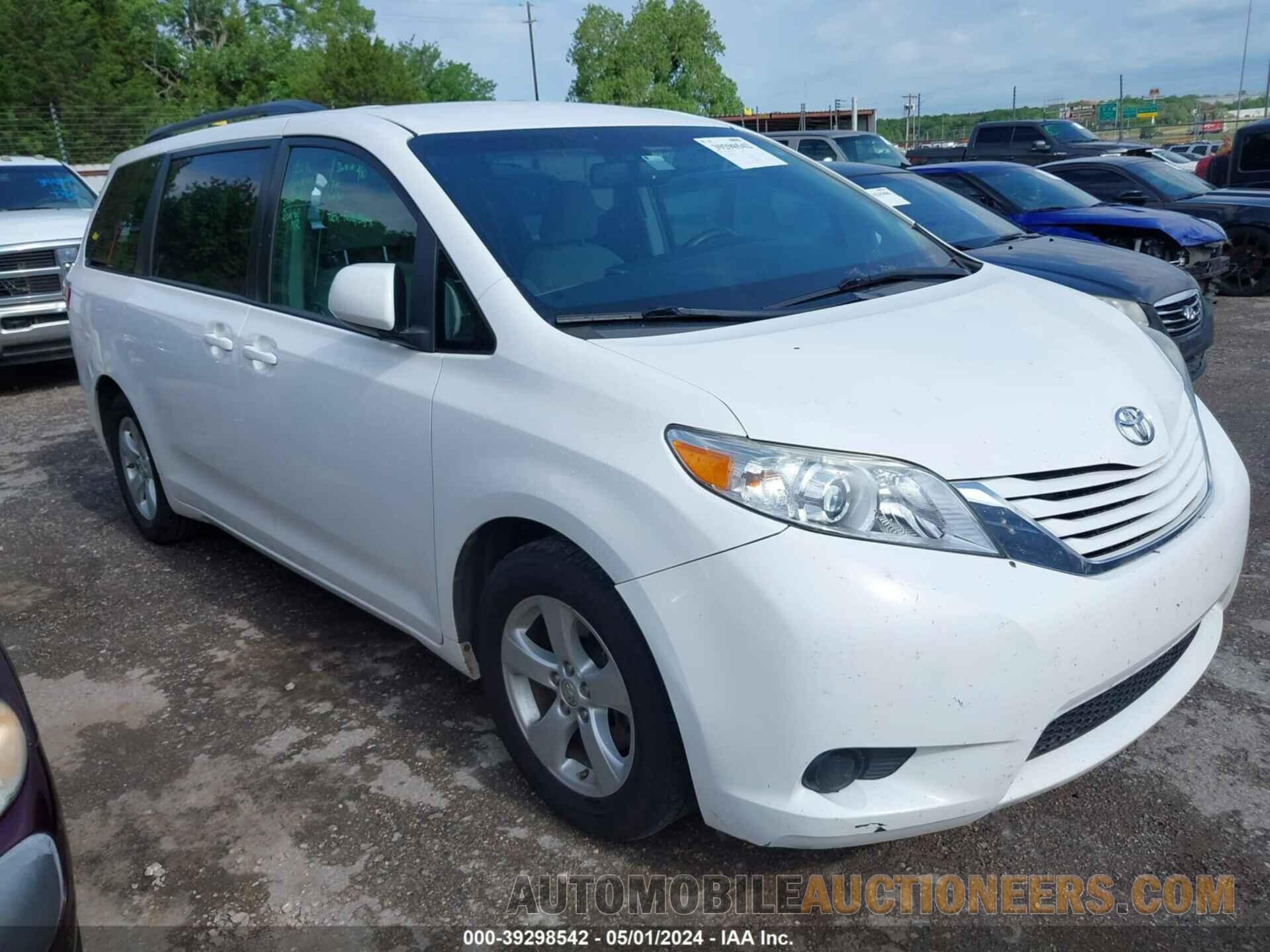 5TDKZ3DC3HS859127 TOYOTA SIENNA 2017