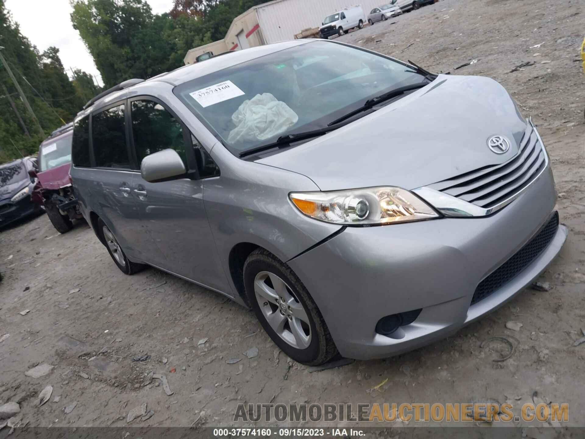 5TDKZ3DC3HS891866 TOYOTA SIENNA 2017