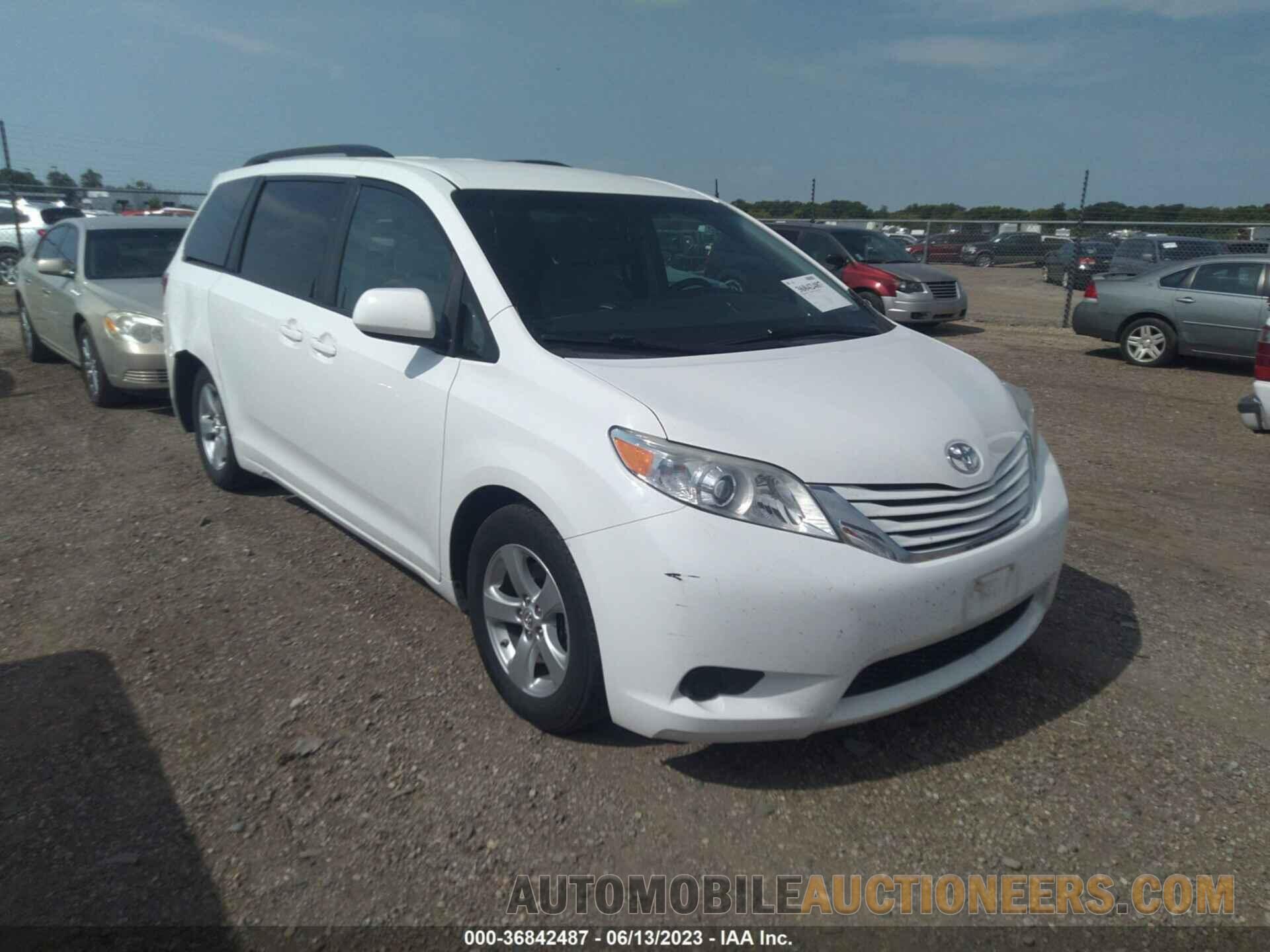 5TDKZ3DC4HS824838 TOYOTA SIENNA 2017