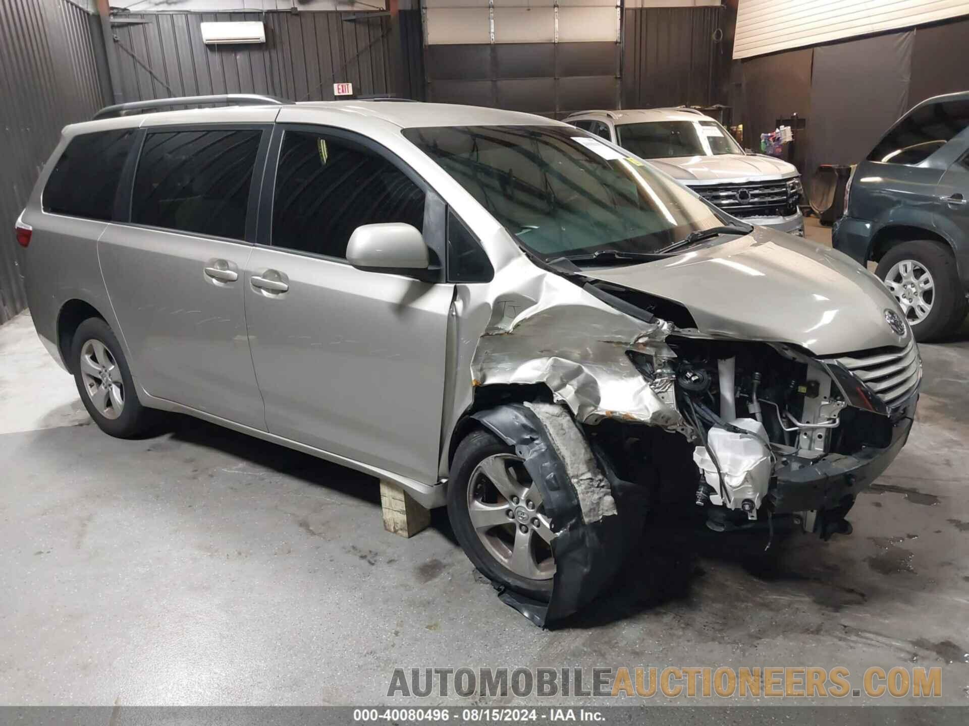 5TDKZ3DC5HS874647 TOYOTA SIENNA 2017