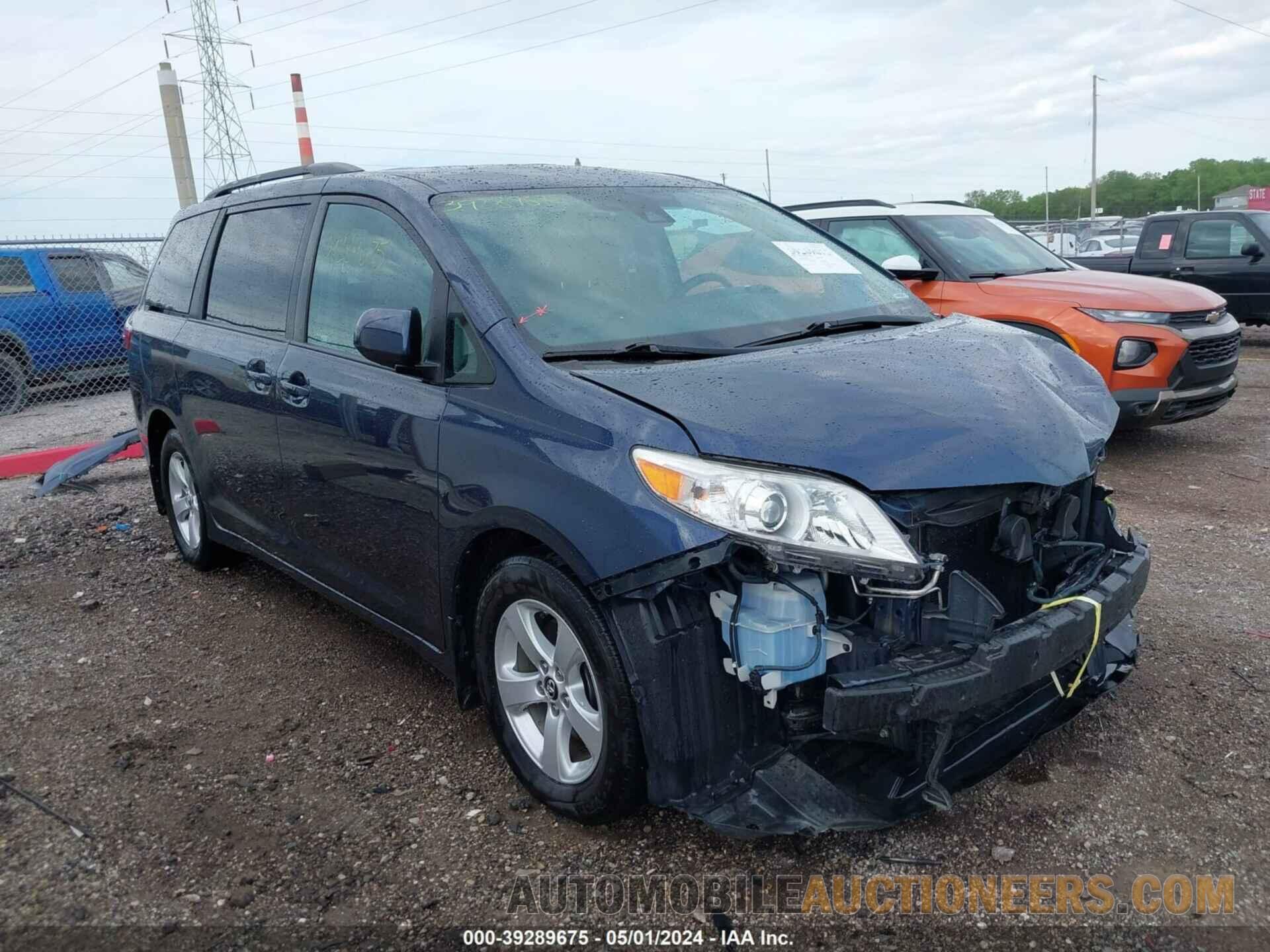 5TDKZ3DC5JS916014 TOYOTA SIENNA 2018