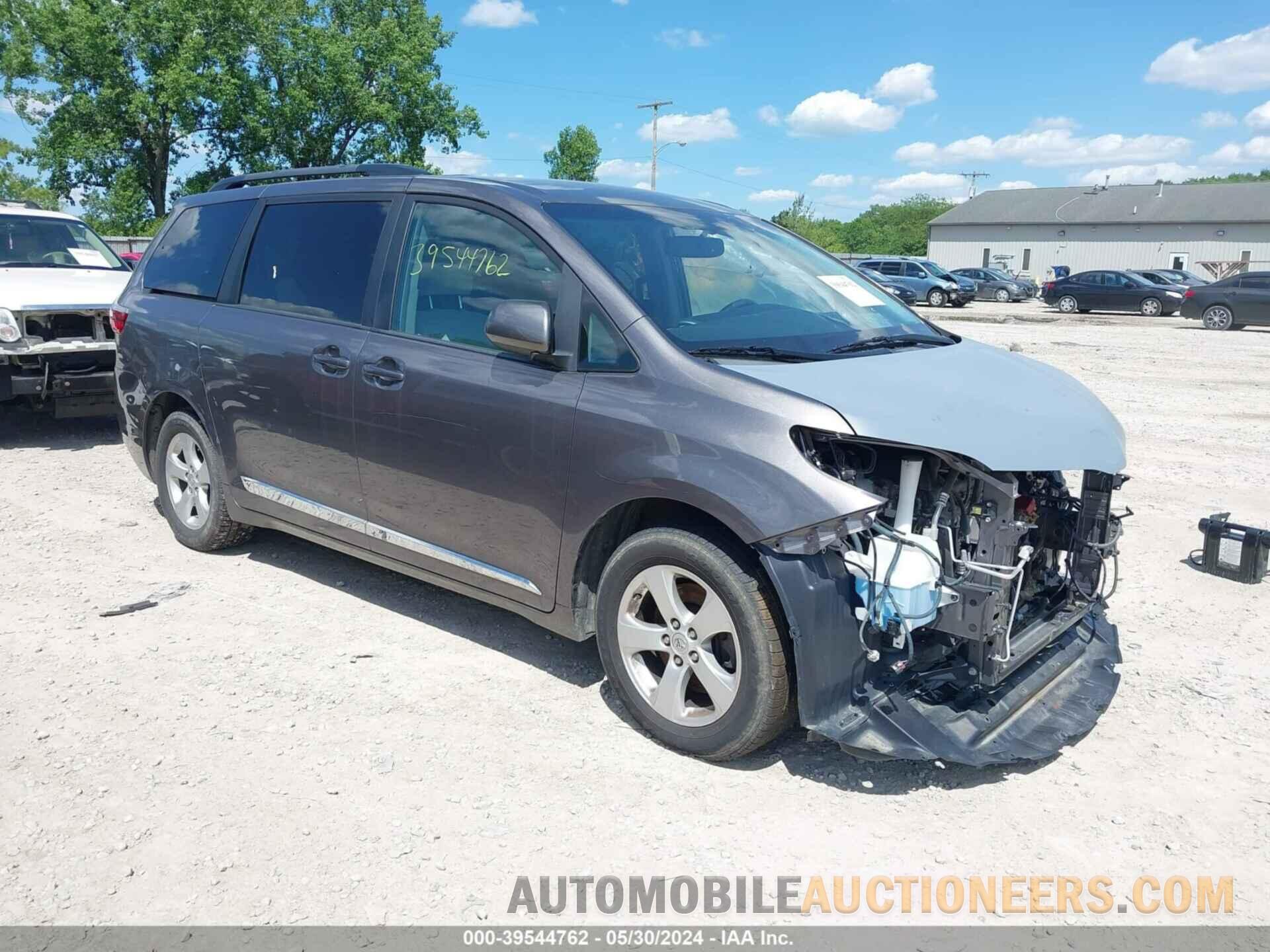 5TDKZ3DC6HS785380 TOYOTA SIENNA 2017