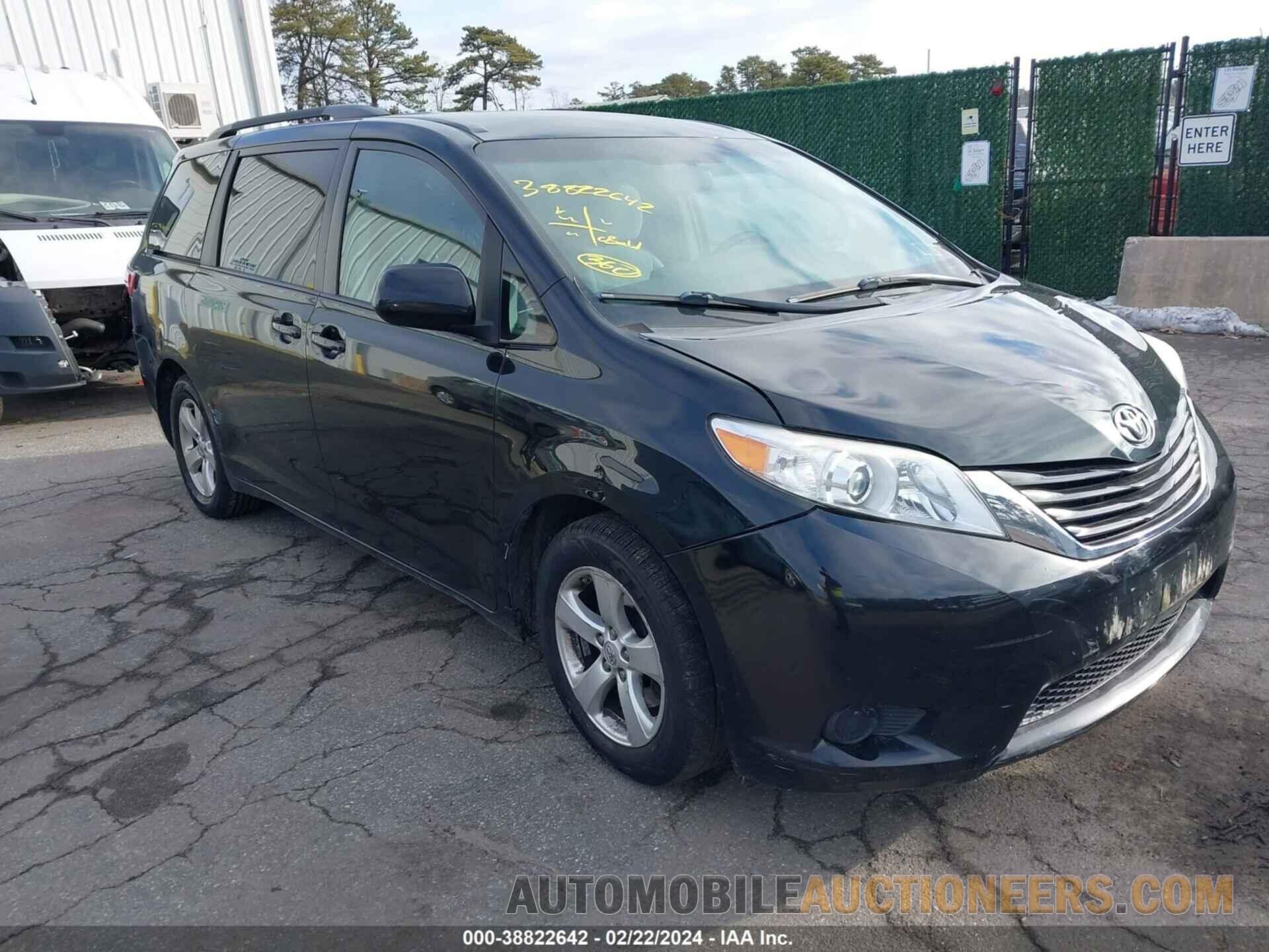 5TDKZ3DC6HS823139 TOYOTA SIENNA 2017