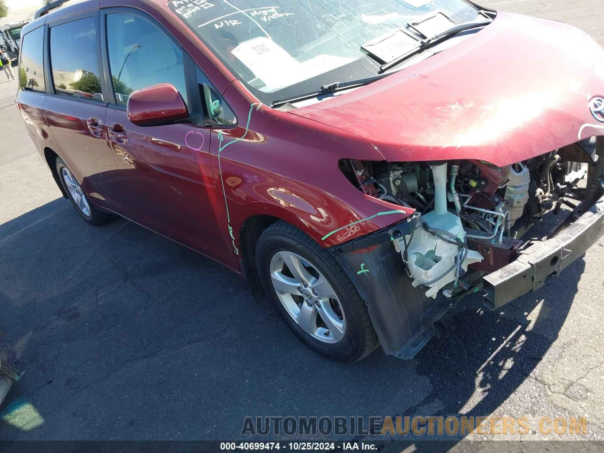 5TDKZ3DC8HS786756 TOYOTA SIENNA 2017