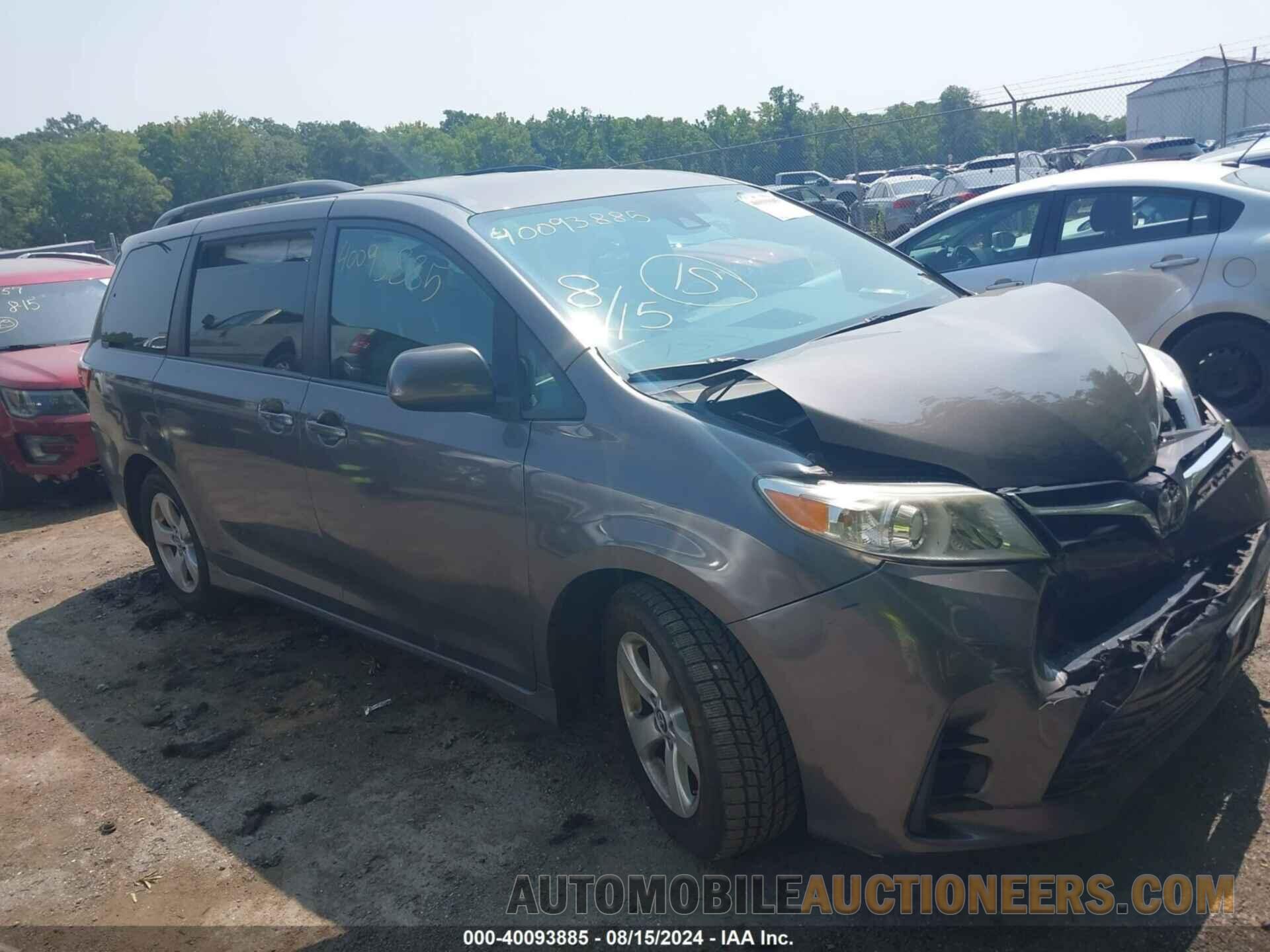 5TDKZ3DC8JS926634 TOYOTA SIENNA 2018