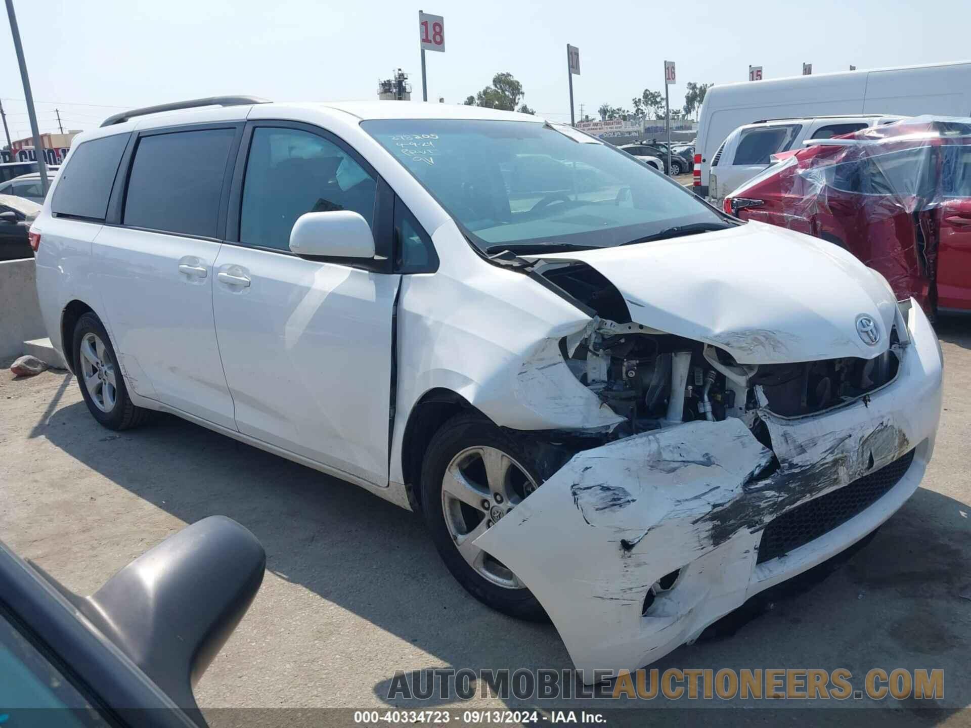 5TDKZ3DC9HS767777 TOYOTA SIENNA 2017