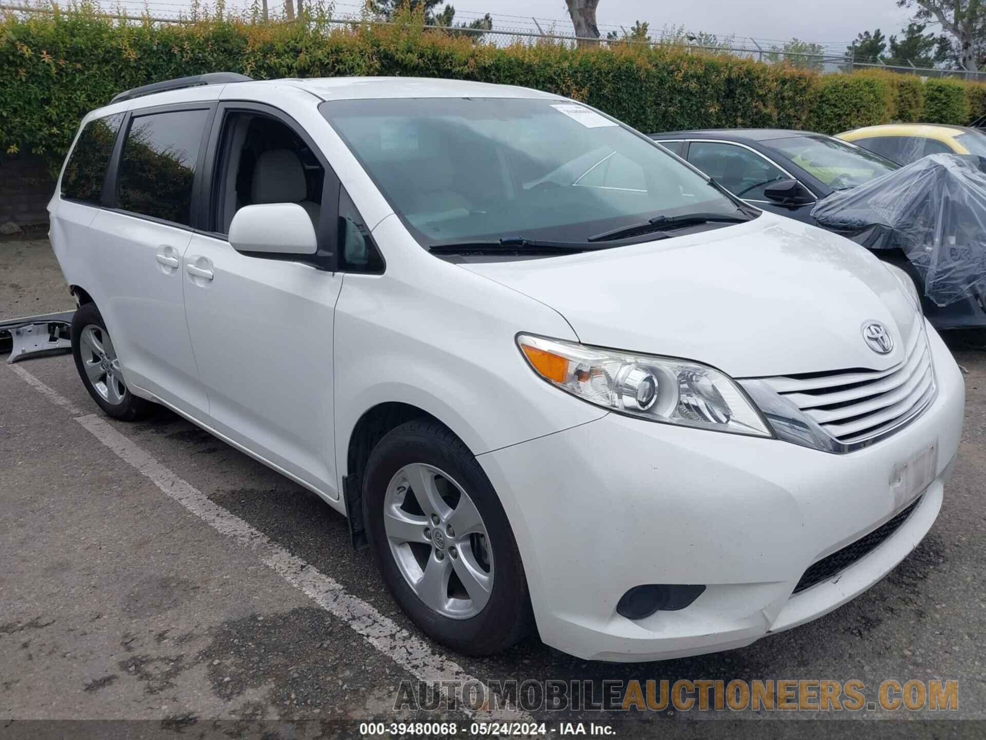 5TDKZ3DC9HS817030 TOYOTA SIENNA 2017