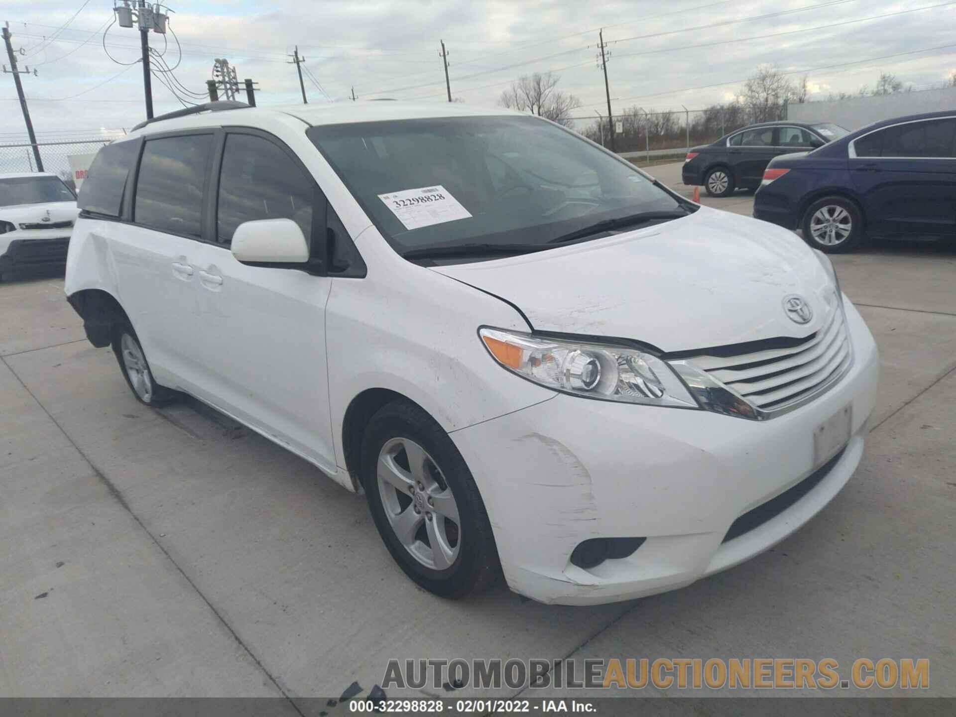 5TDKZ3DC9HS885425 TOYOTA SIENNA 2017