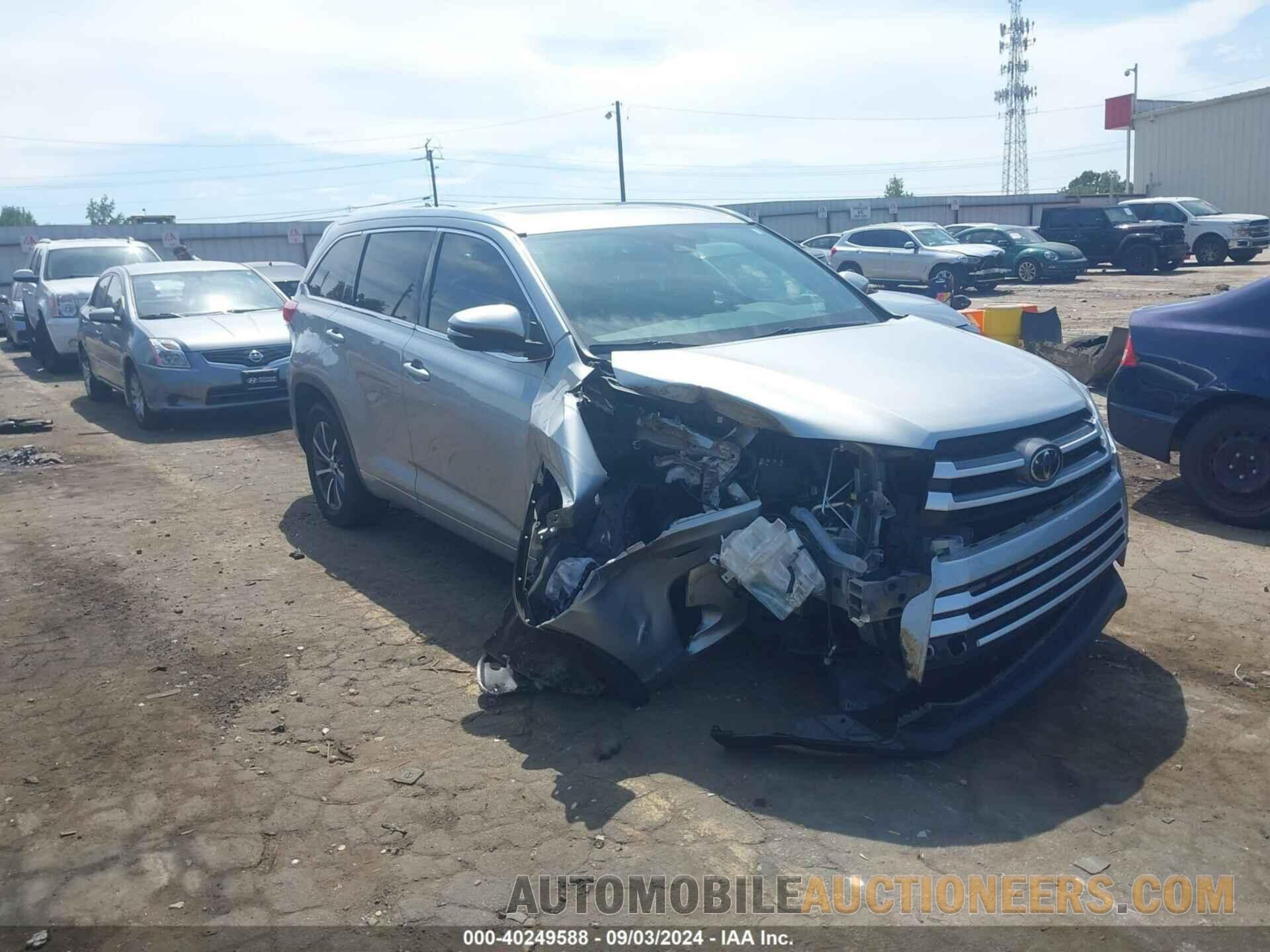 5TDKZRFH0HS521762 TOYOTA HIGHLANDER 2017