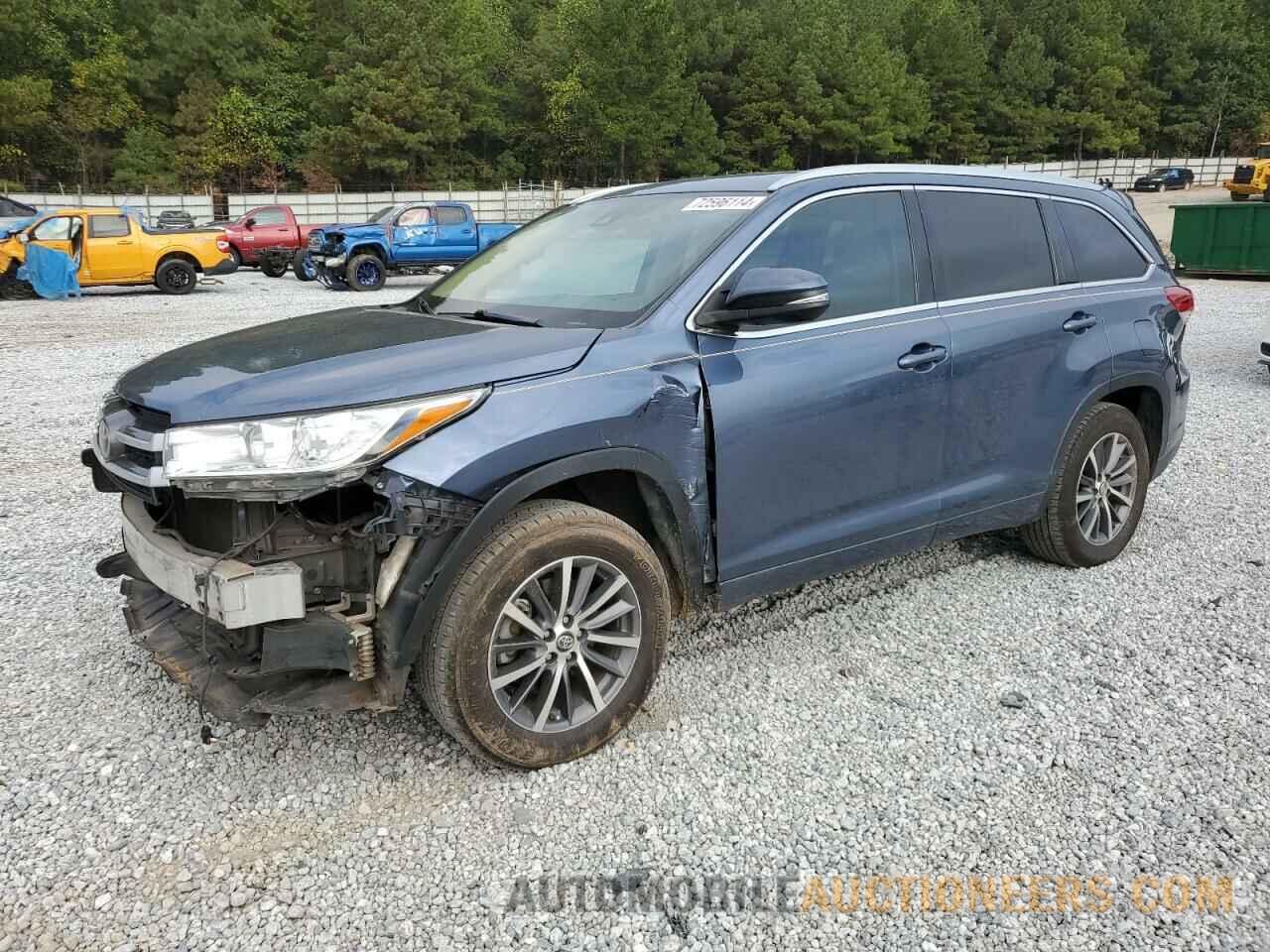 5TDKZRFH0HS523012 TOYOTA HIGHLANDER 2017