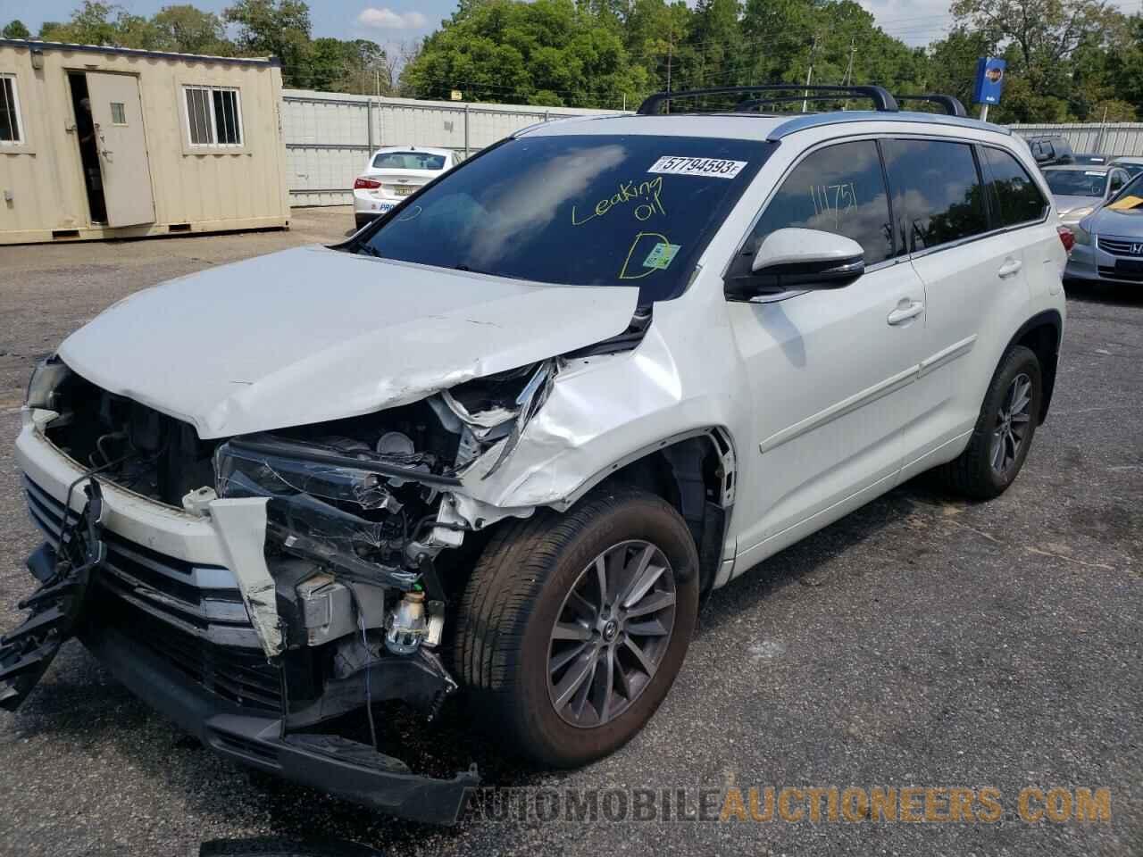 5TDKZRFH0JS281084 TOYOTA HIGHLANDER 2018