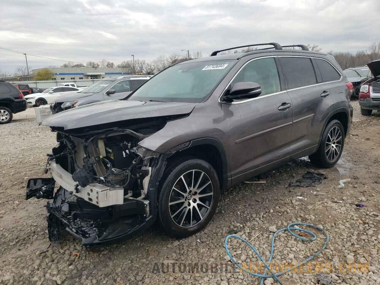 5TDKZRFH0JS531018 TOYOTA HIGHLANDER 2018