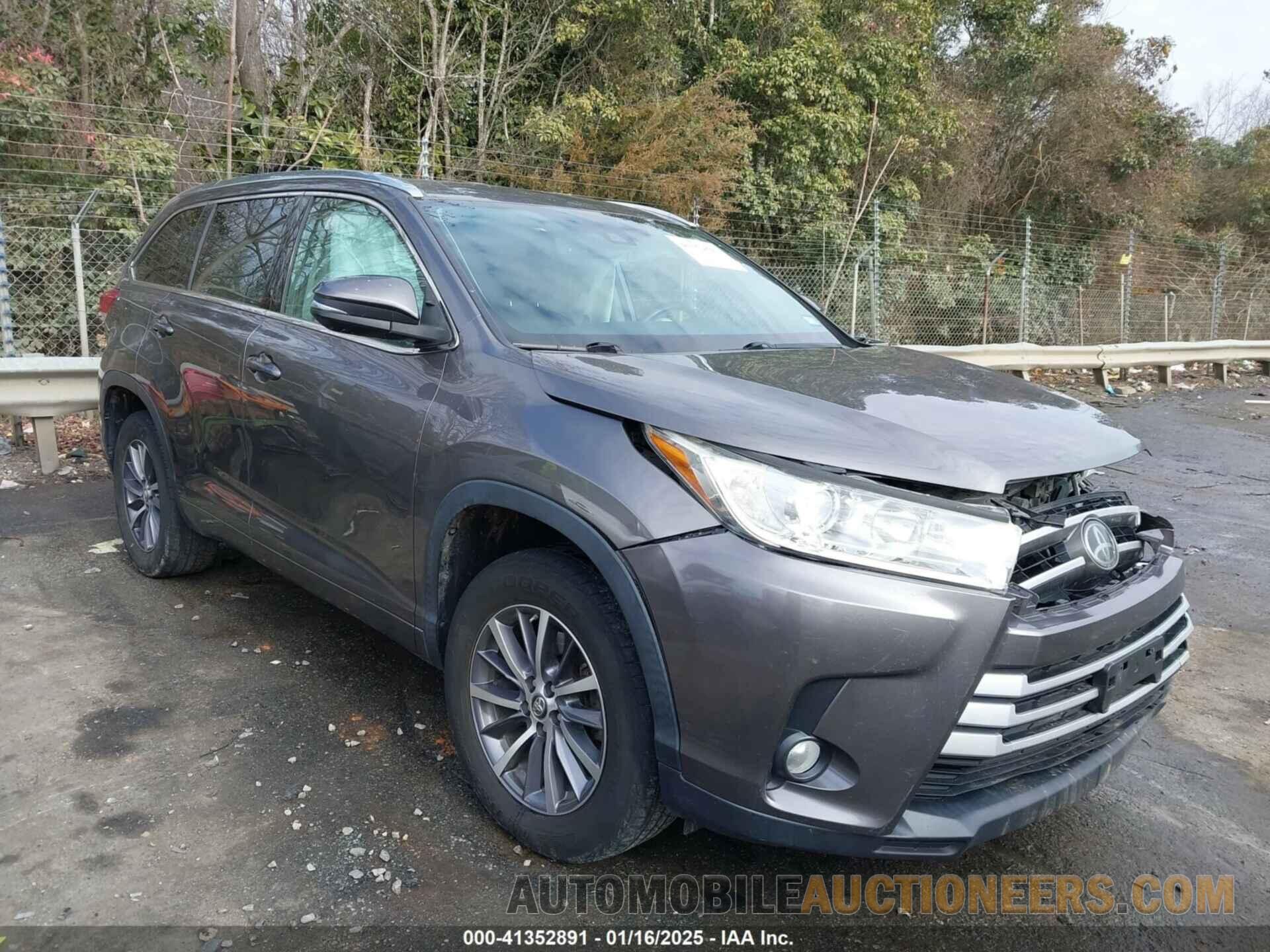 5TDKZRFH0JS544190 TOYOTA HIGHLANDER 2018