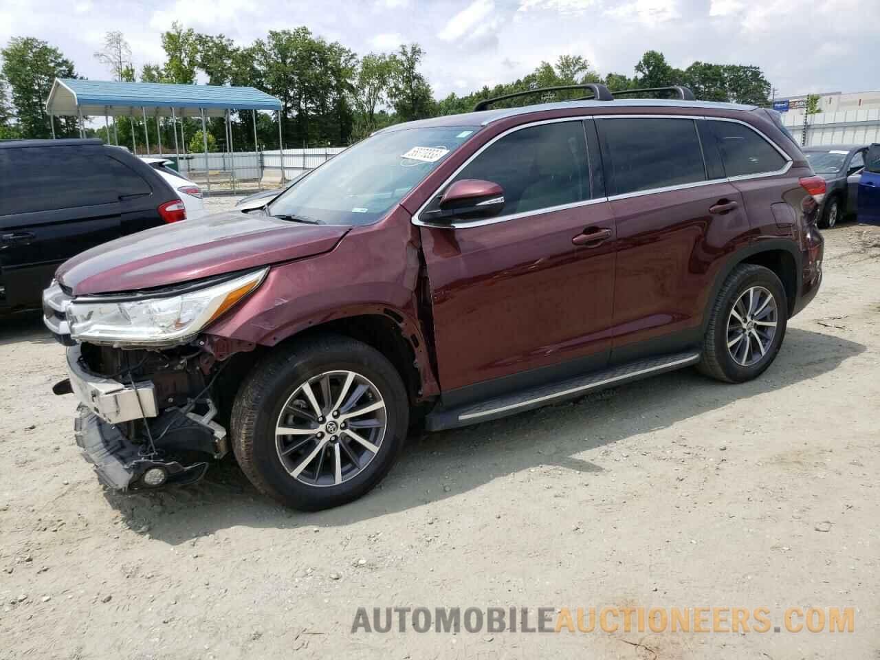 5TDKZRFH0KS296802 TOYOTA HIGHLANDER 2019